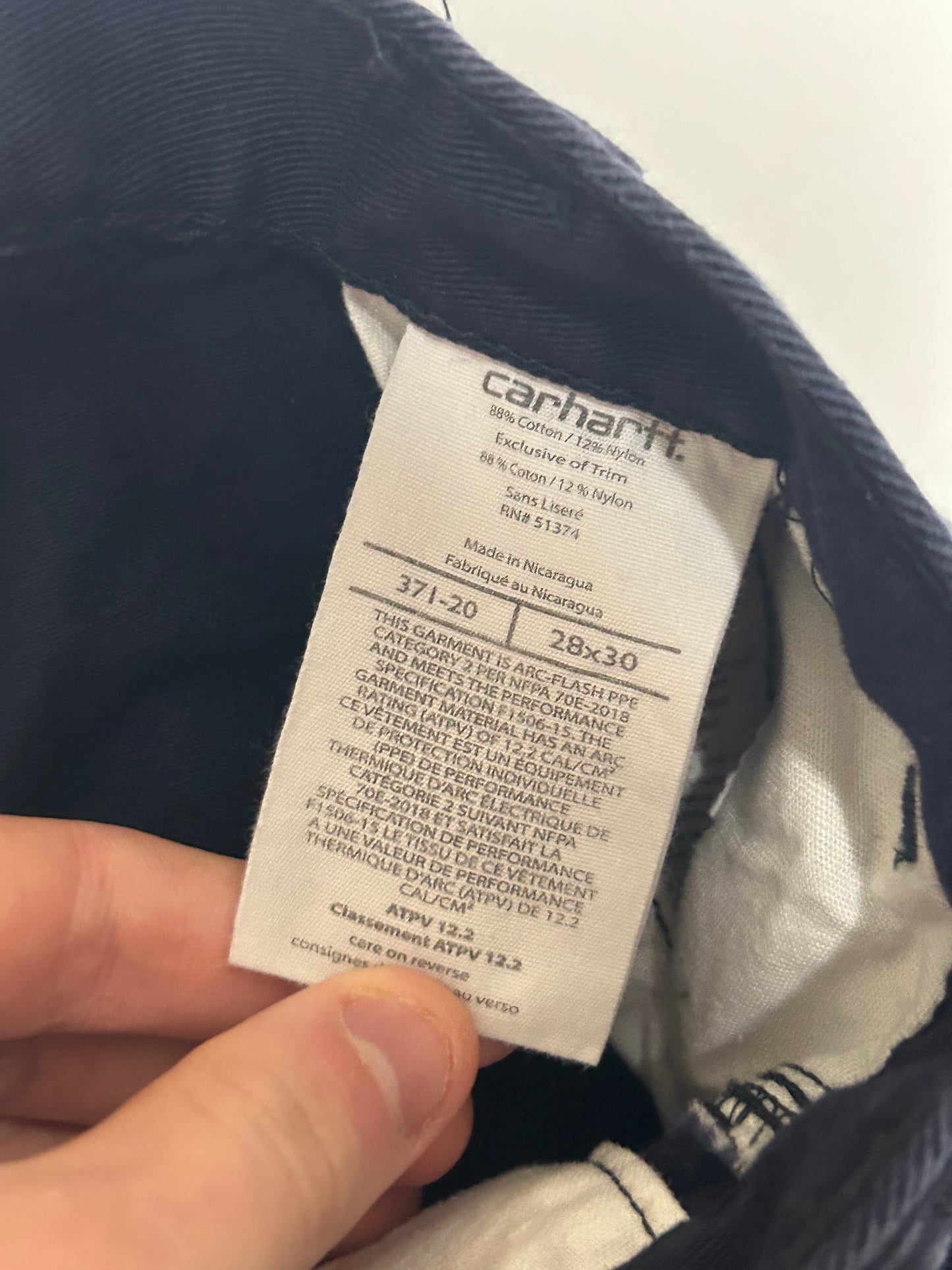 Carhartt FR baggy pants (W28)