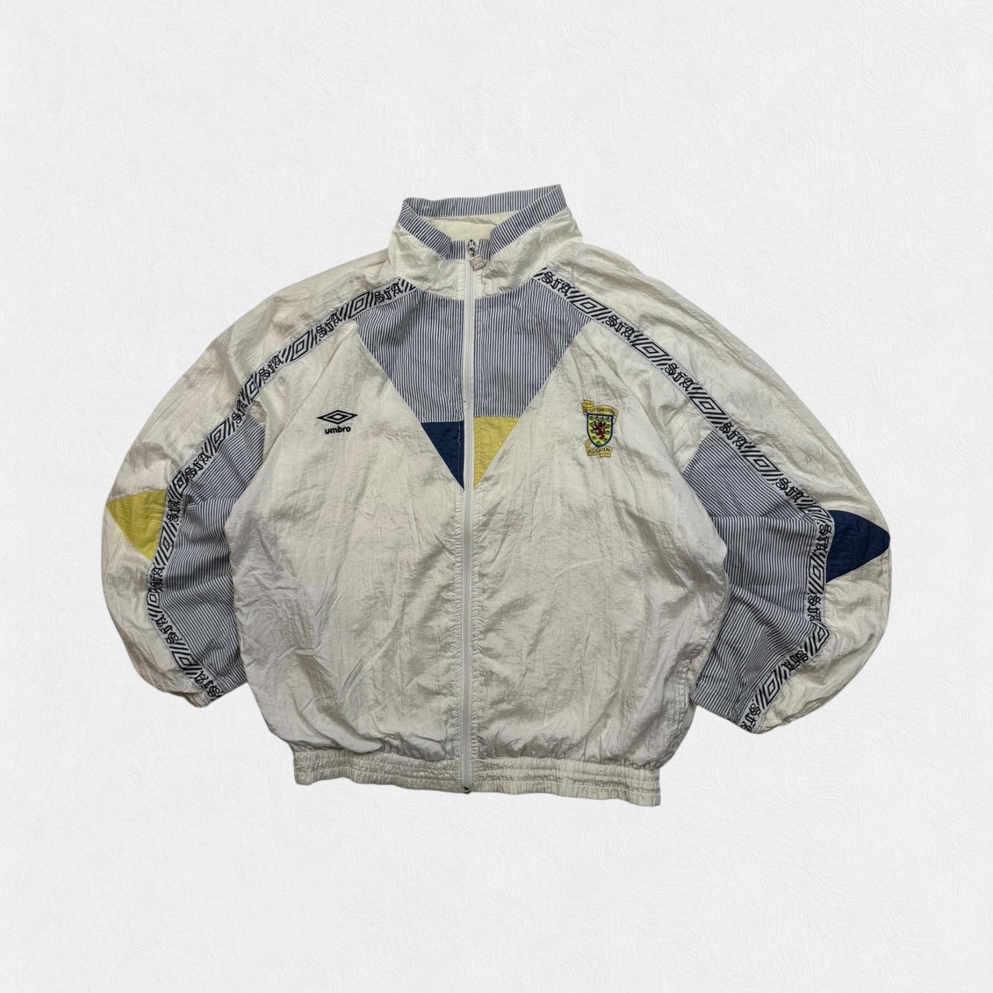 Vintage Scotland 1990-92 Umbro football track jacket (S)