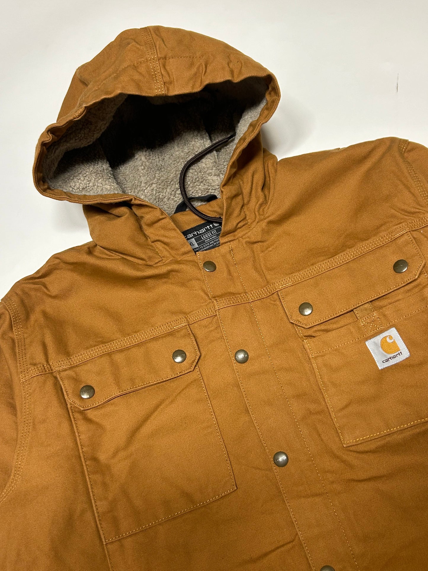 Carhartt Bartlett hooded utility workwear jacket (XL)