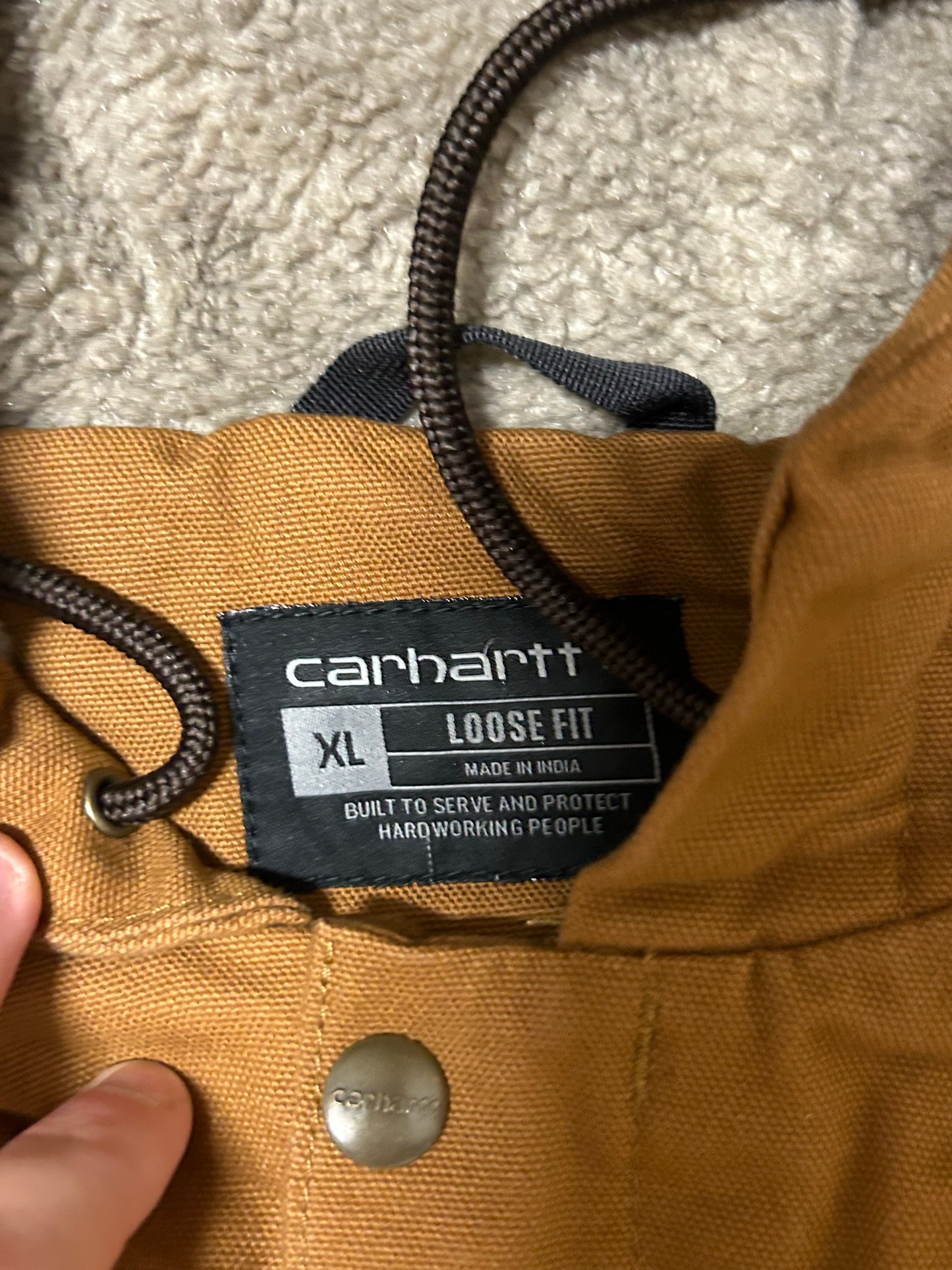 Carhartt Bartlett hooded utility workwear jacket (XL)