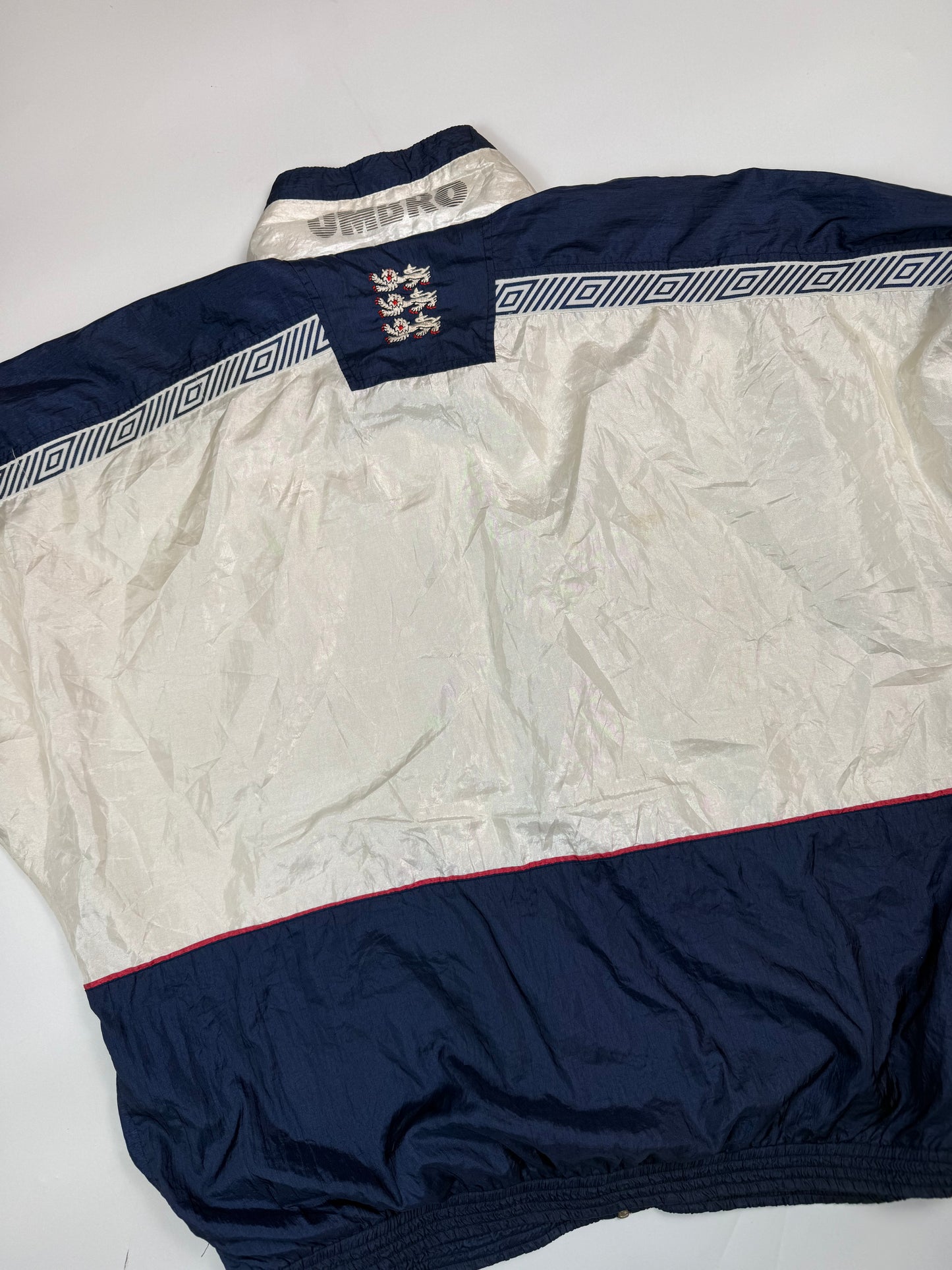 Vintage England 1990-92 Umbro football track jacket (L)