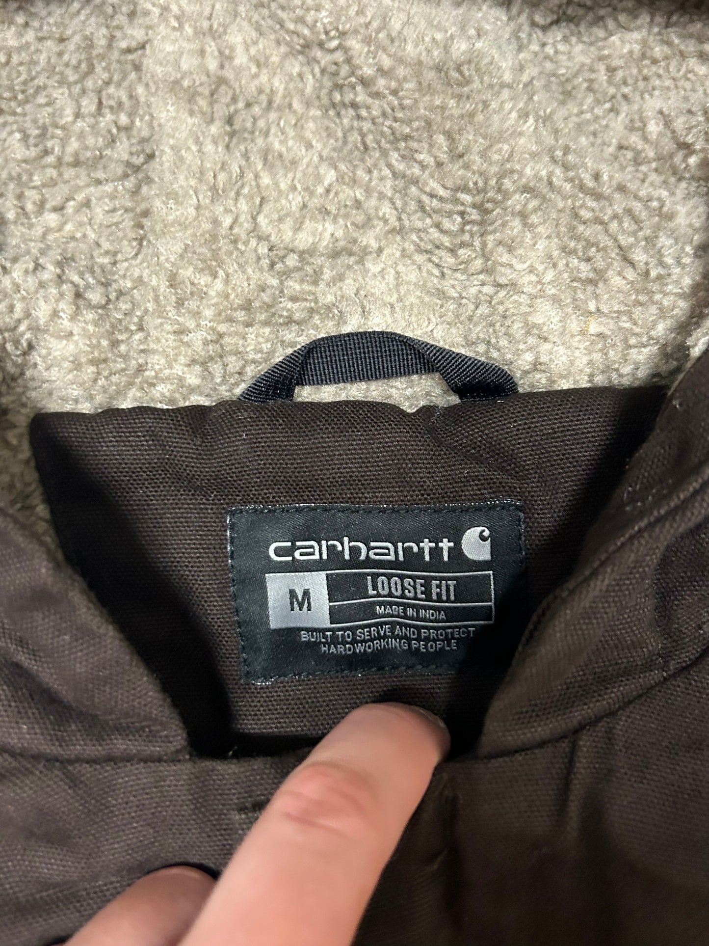Carhartt Bartlett hooded utility workwear jacket (M)