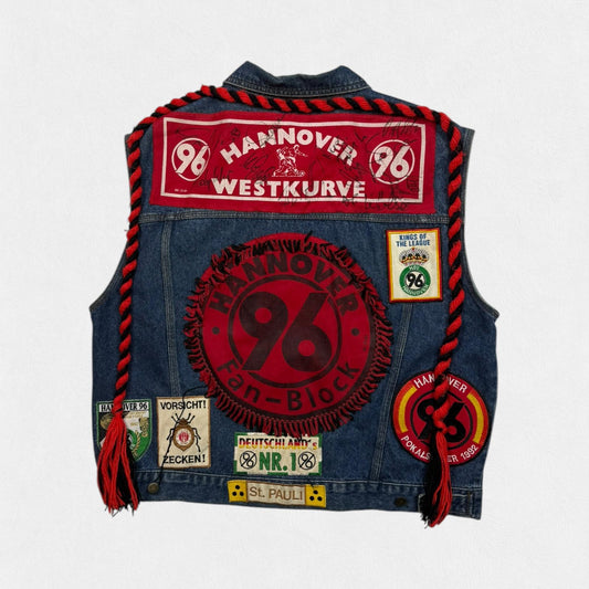 Vintage 90s Hannover ultra denim vest jacket (XL)