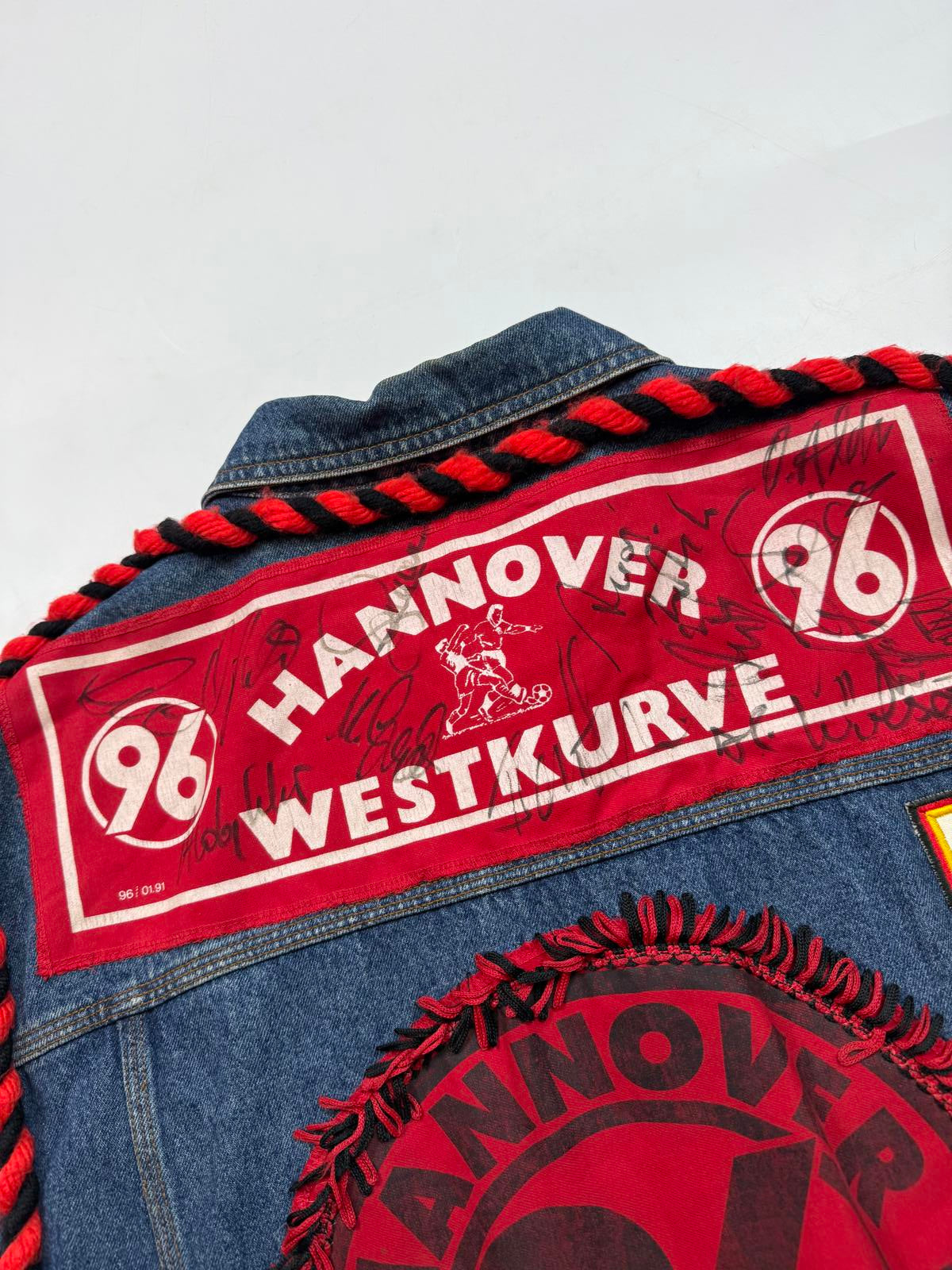 Vintage 90s Hannover ultra denim vest jacket (XL)