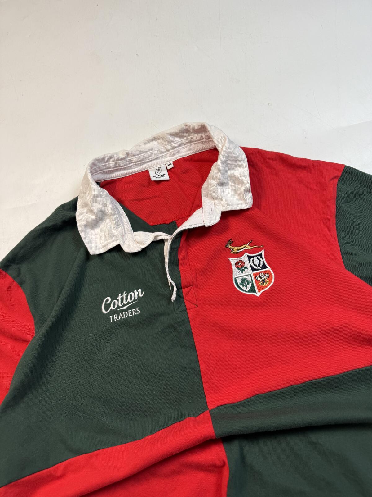 Vintage South Africa Lions tour 2009 Cotton Traders rugby shirt (3XL)