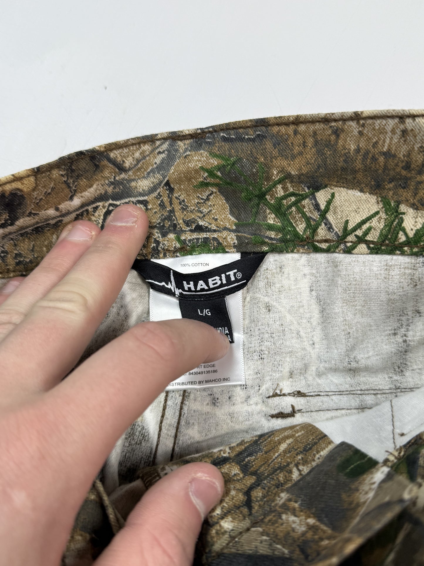 Real tree camo baggy cargo pants (W28)