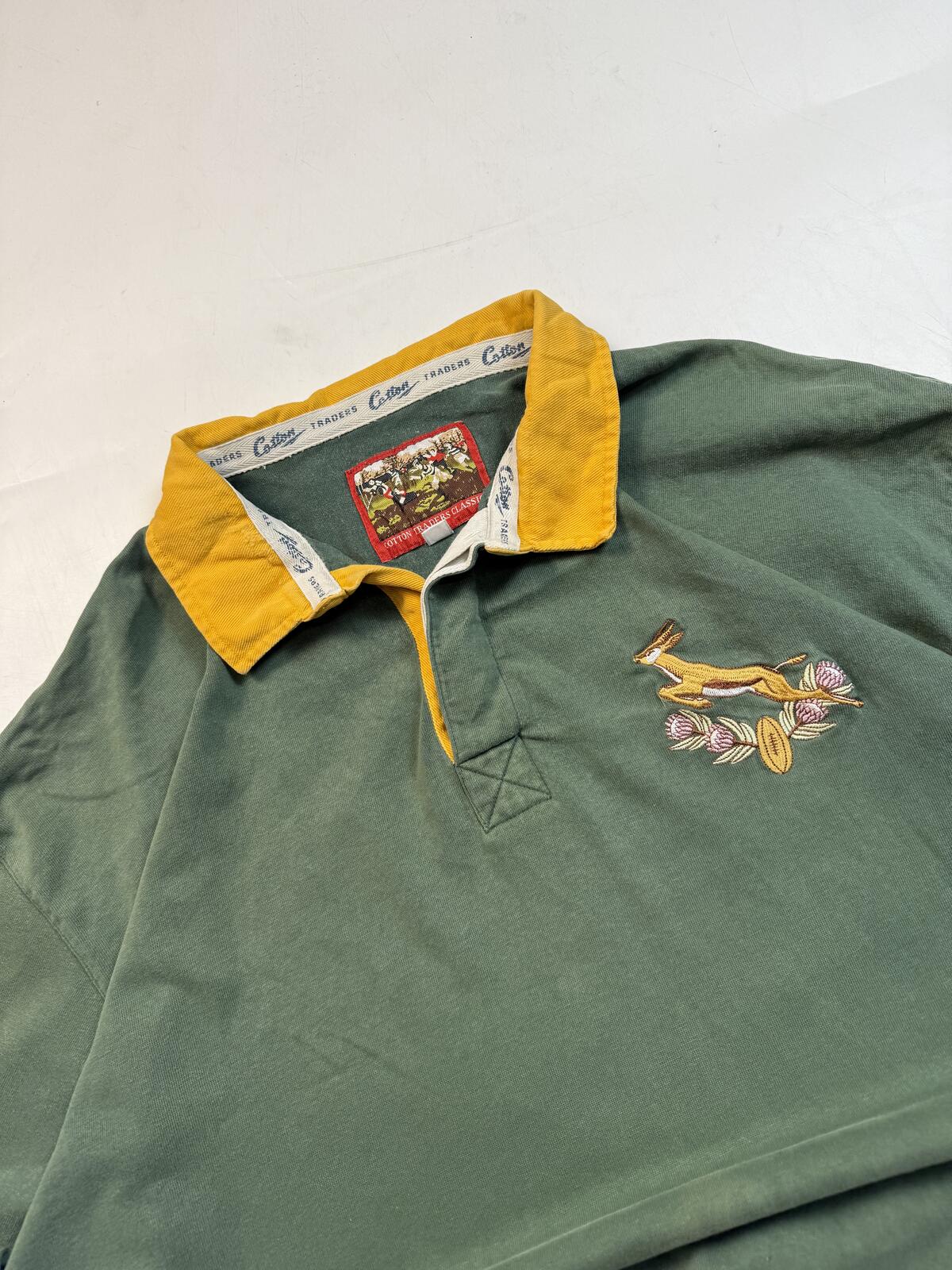 Vintage 90s South Africa Cotton Traders rugby shirt (4XL)