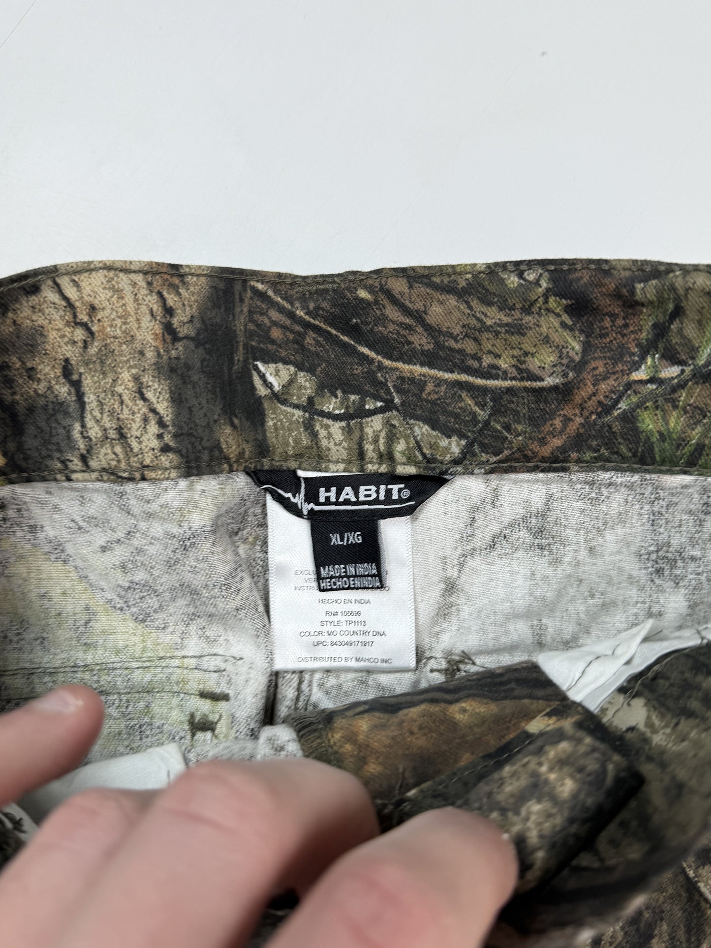 Real tree camo baggy cargo pants (W28)