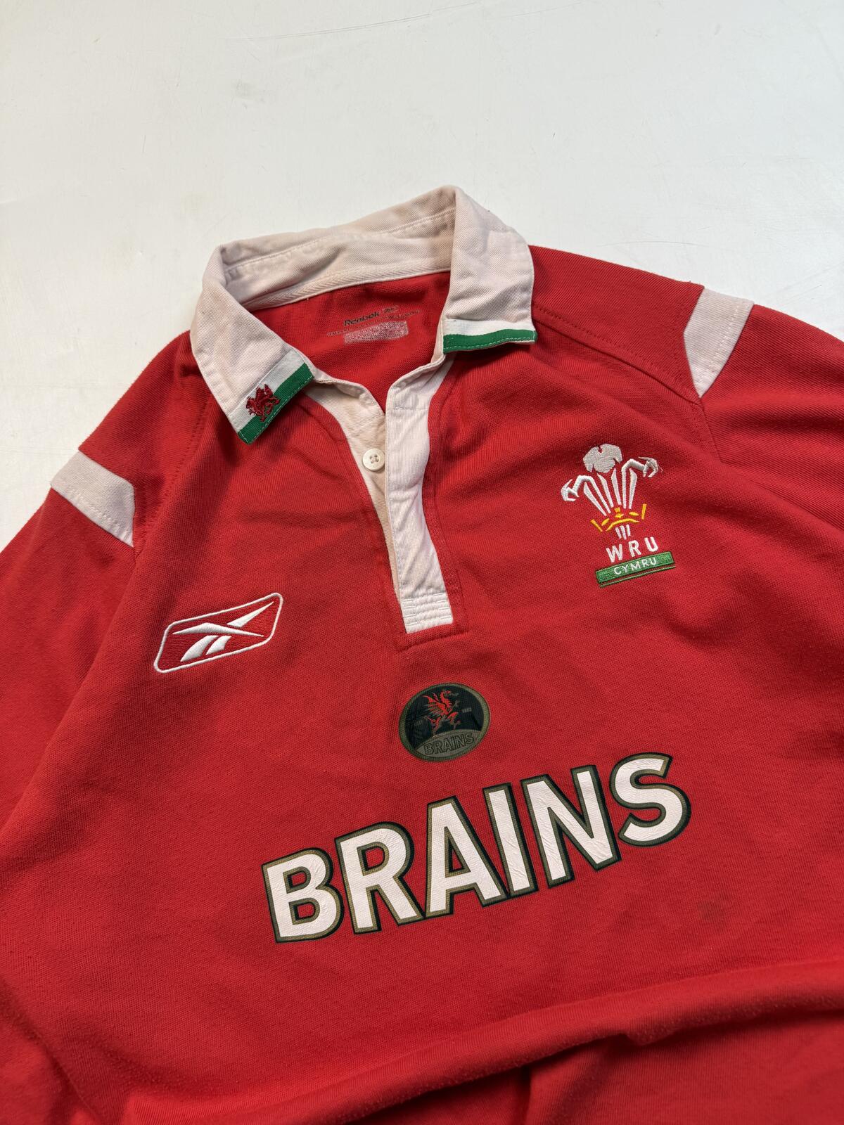 Vintage Wales 2005/06 Reebok rugby union shirt (L)