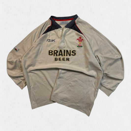 Vintage Wales 2005-07 Reebok away rugby union shirt (L)