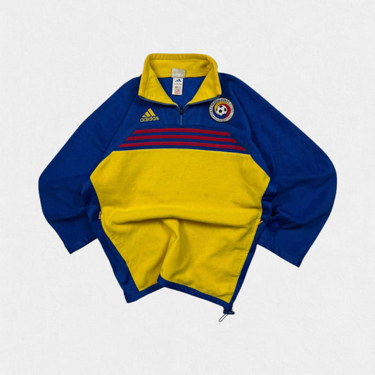 Vintage 90s Romania football 1/4 zip fleece (M)