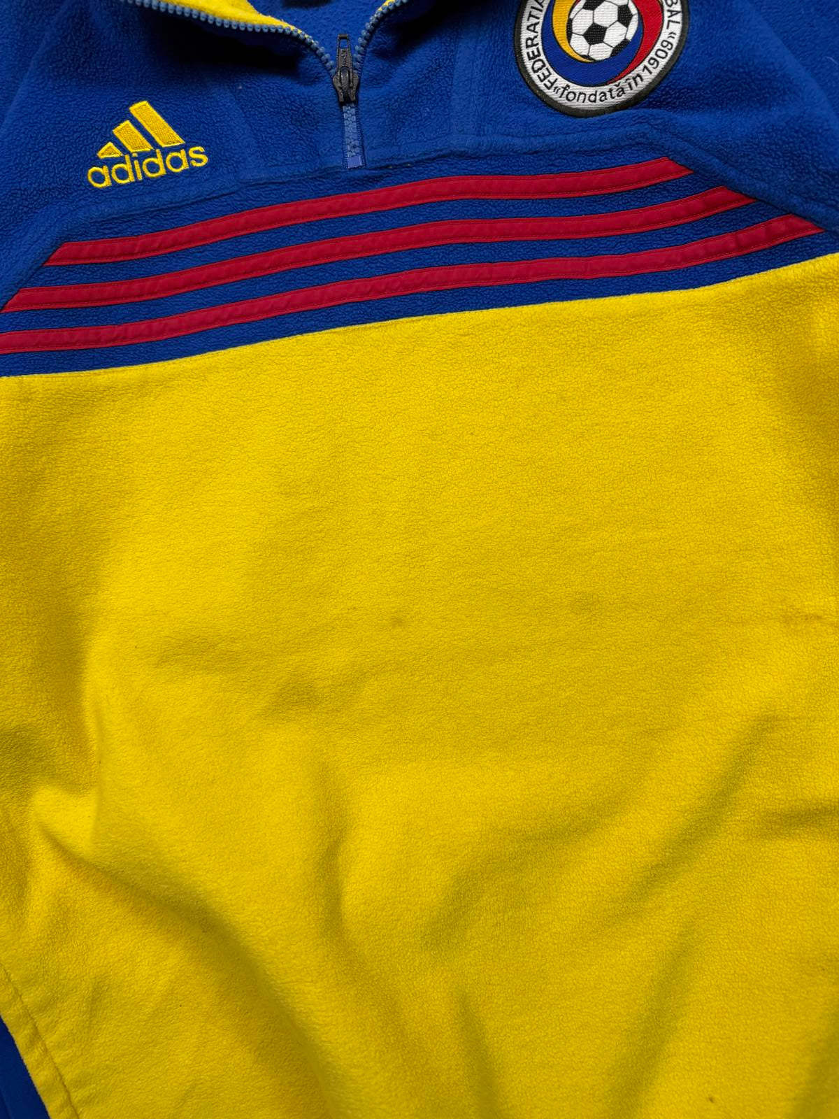 Vintage 90s Romania football 1/4 zip fleece (M)