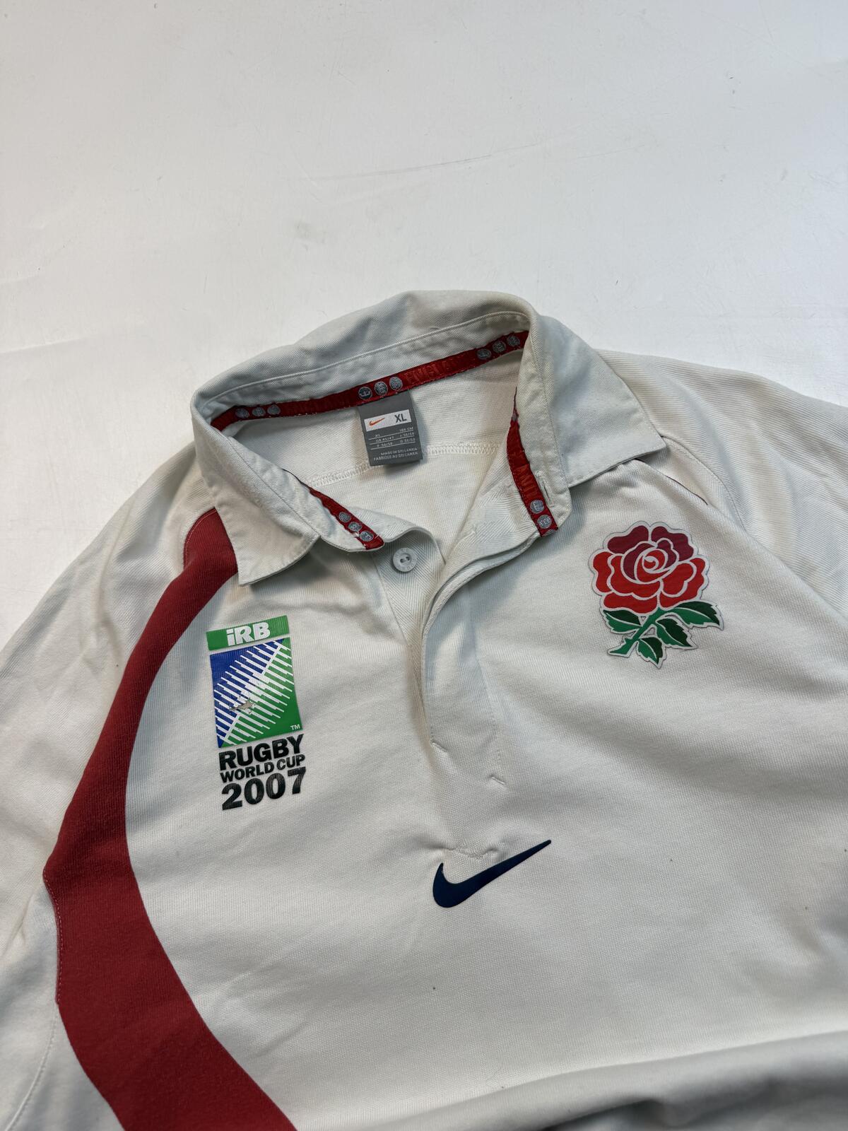 Vintage England 2007 world cup Nike rugby shirt (XL)
