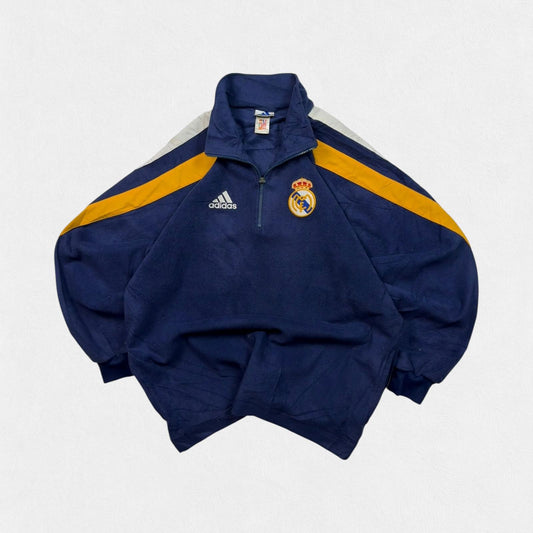 Vintage Real Madrid 1998/99 football 1/4 zip fleece (M)