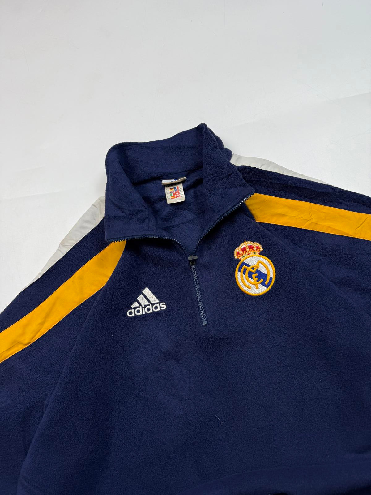 Vintage Real Madrid 1998/99 football 1/4 zip fleece (M)