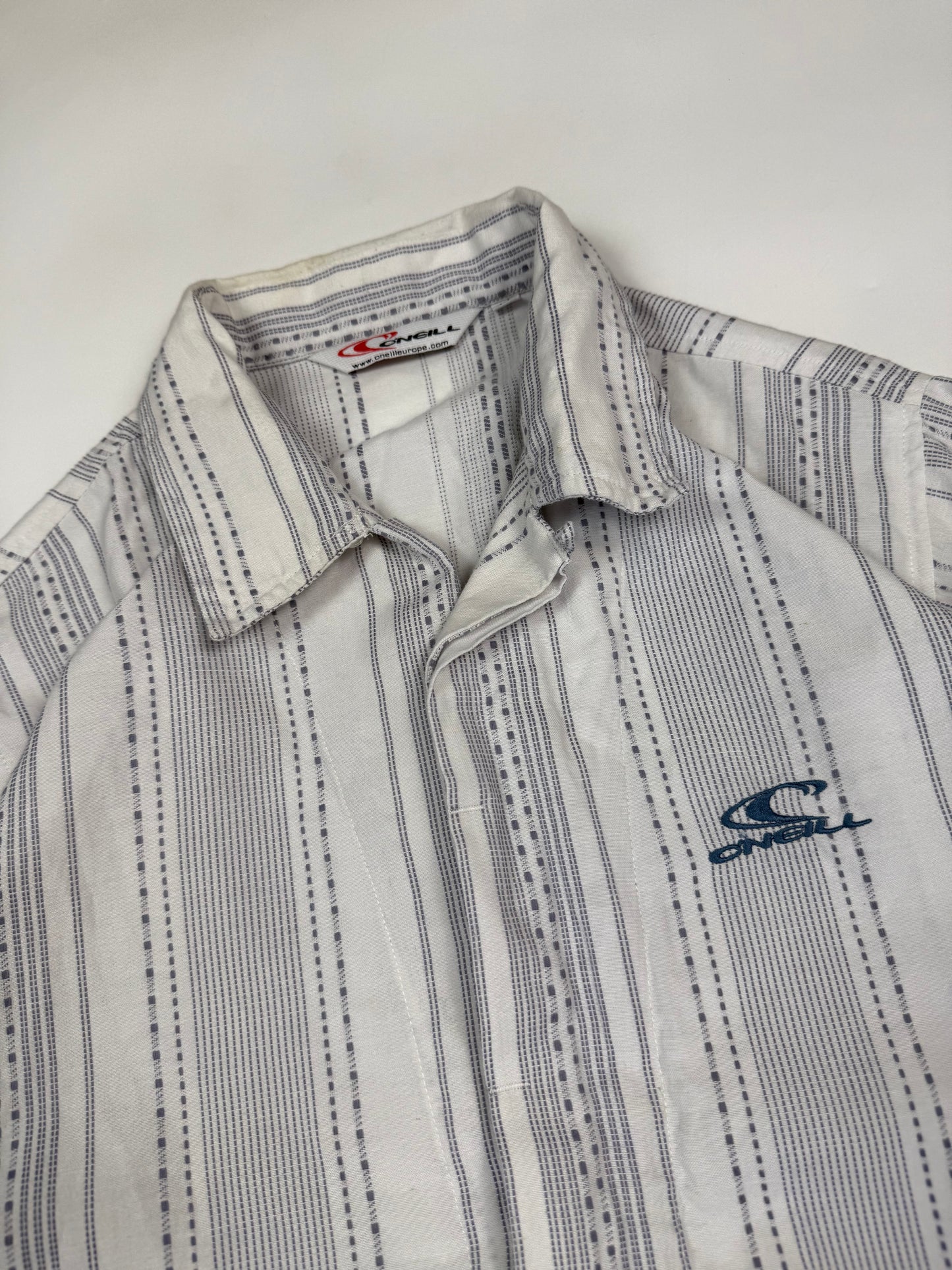 Vintage O'neill striped short sleeve shirt (M)