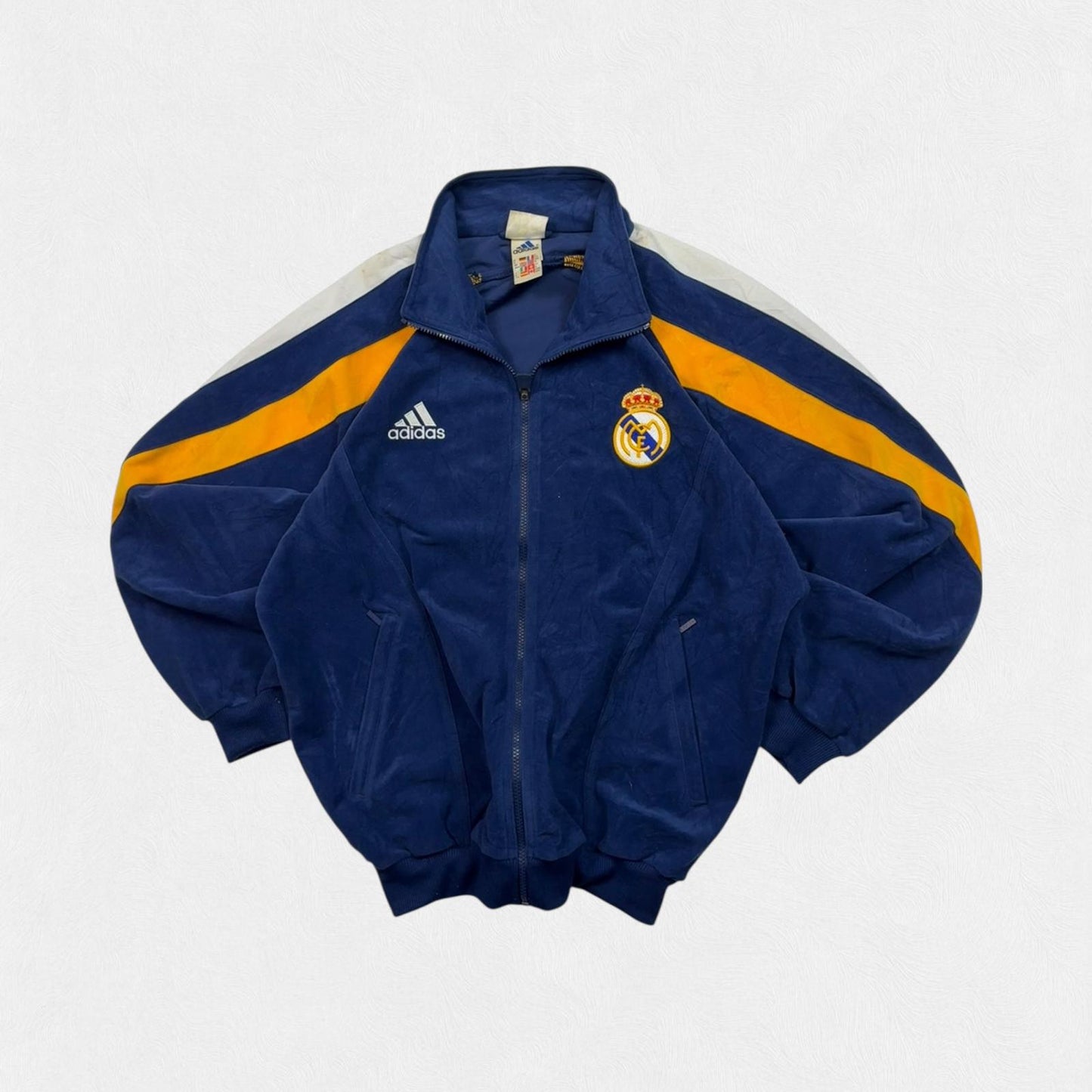 Vintage Real Madrid 1998/99 Adidas velour track top (M)