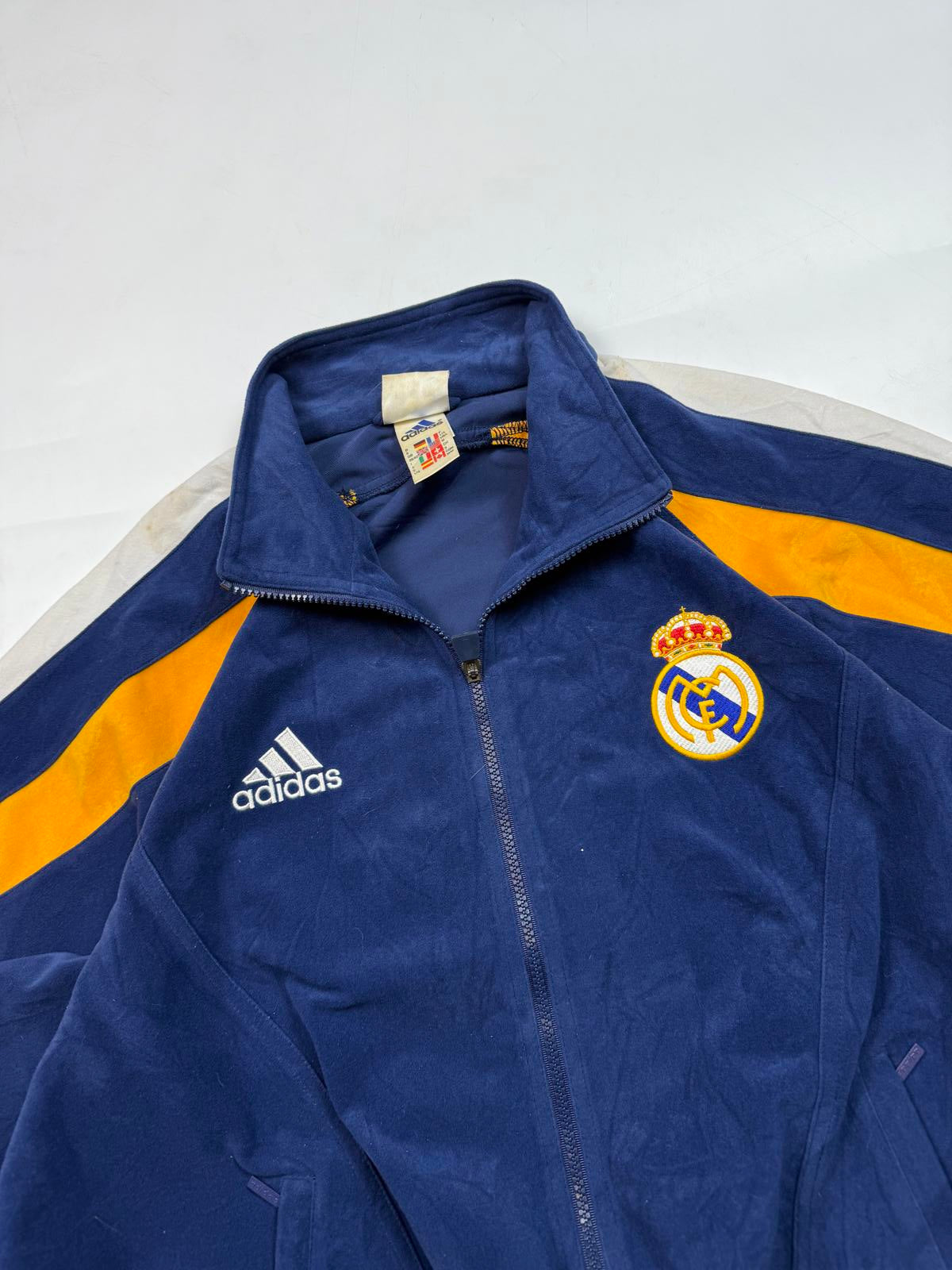 Vintage Real Madrid 1998/99 Adidas velour track top (M)