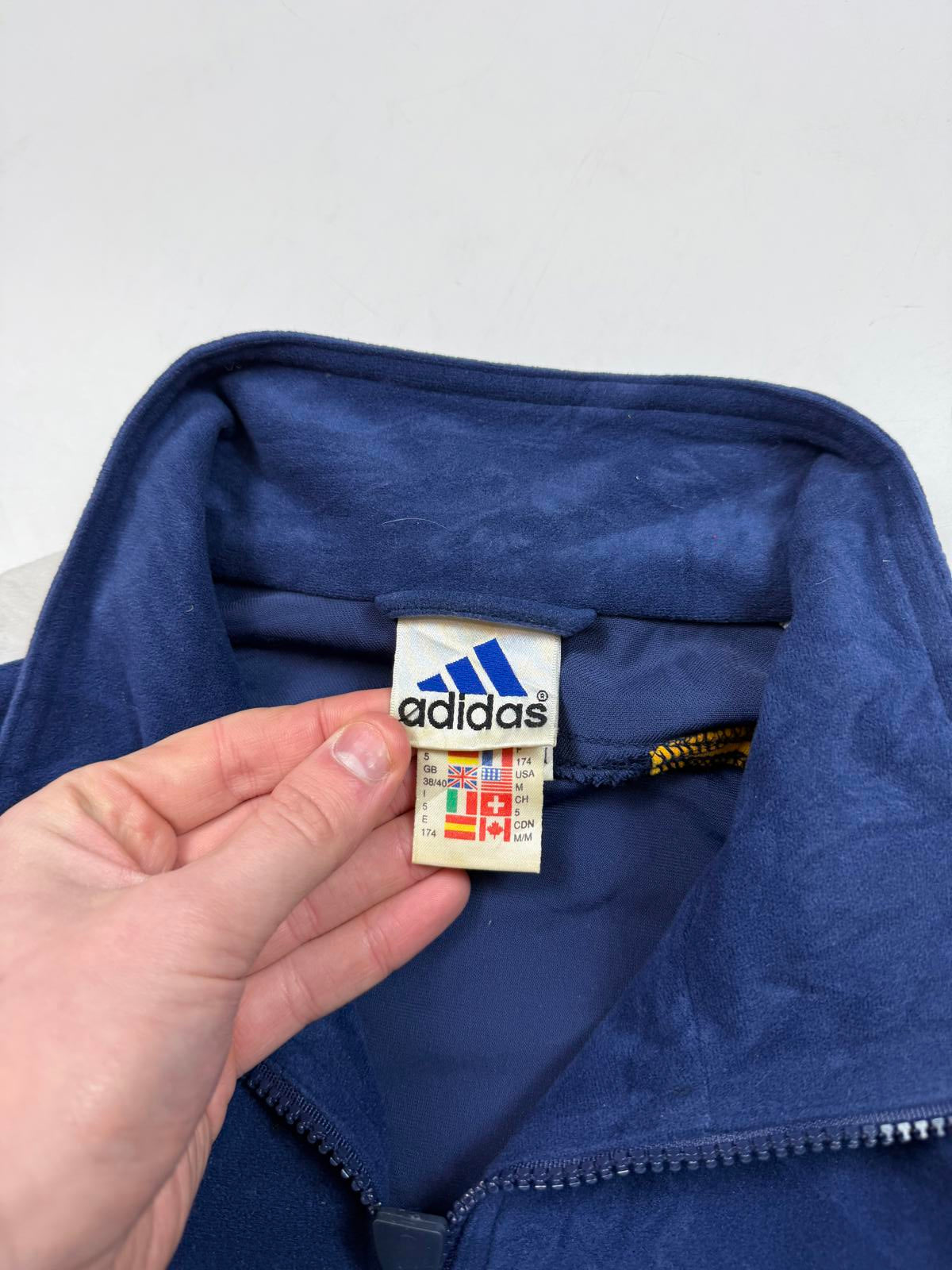 Vintage Real Madrid 1998/99 Adidas velour track top (M)