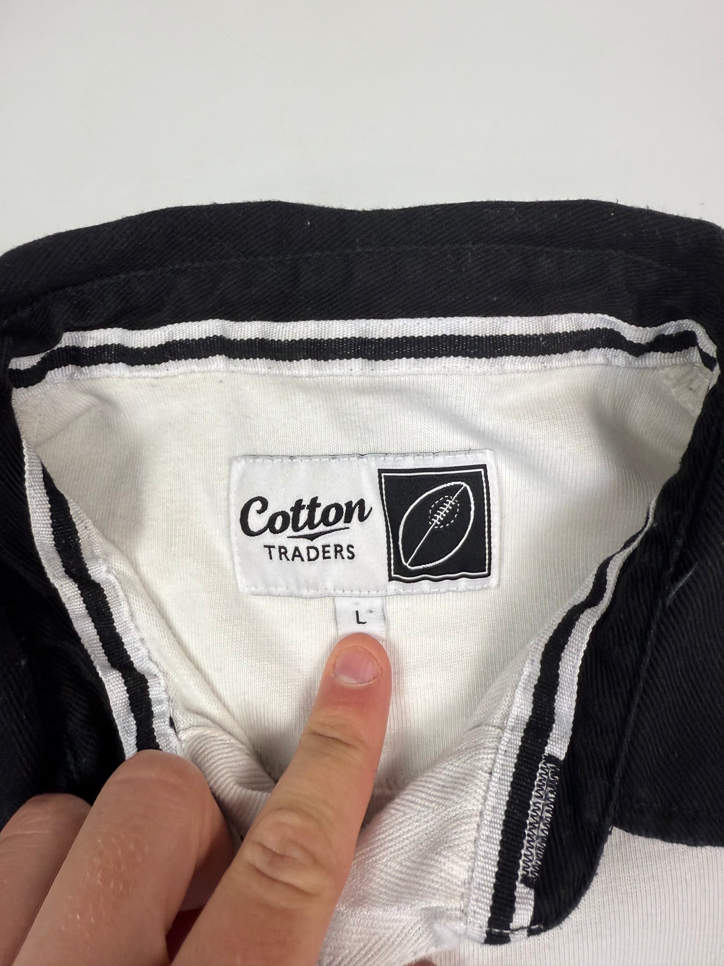 Vintage Cotton Traders six nations rugby polo shirt (L)