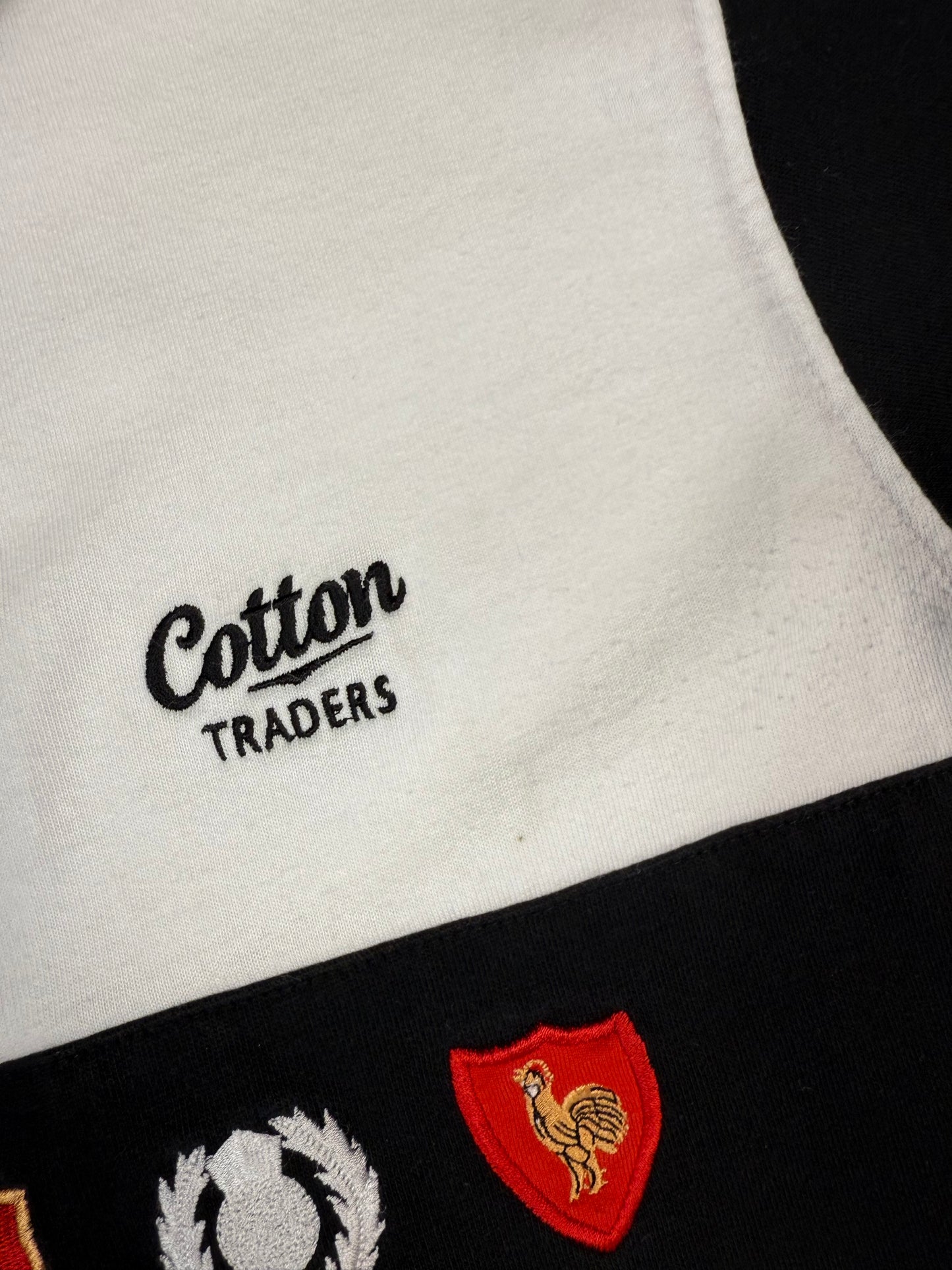 Vintage Cotton Traders six nations rugby polo shirt (L)