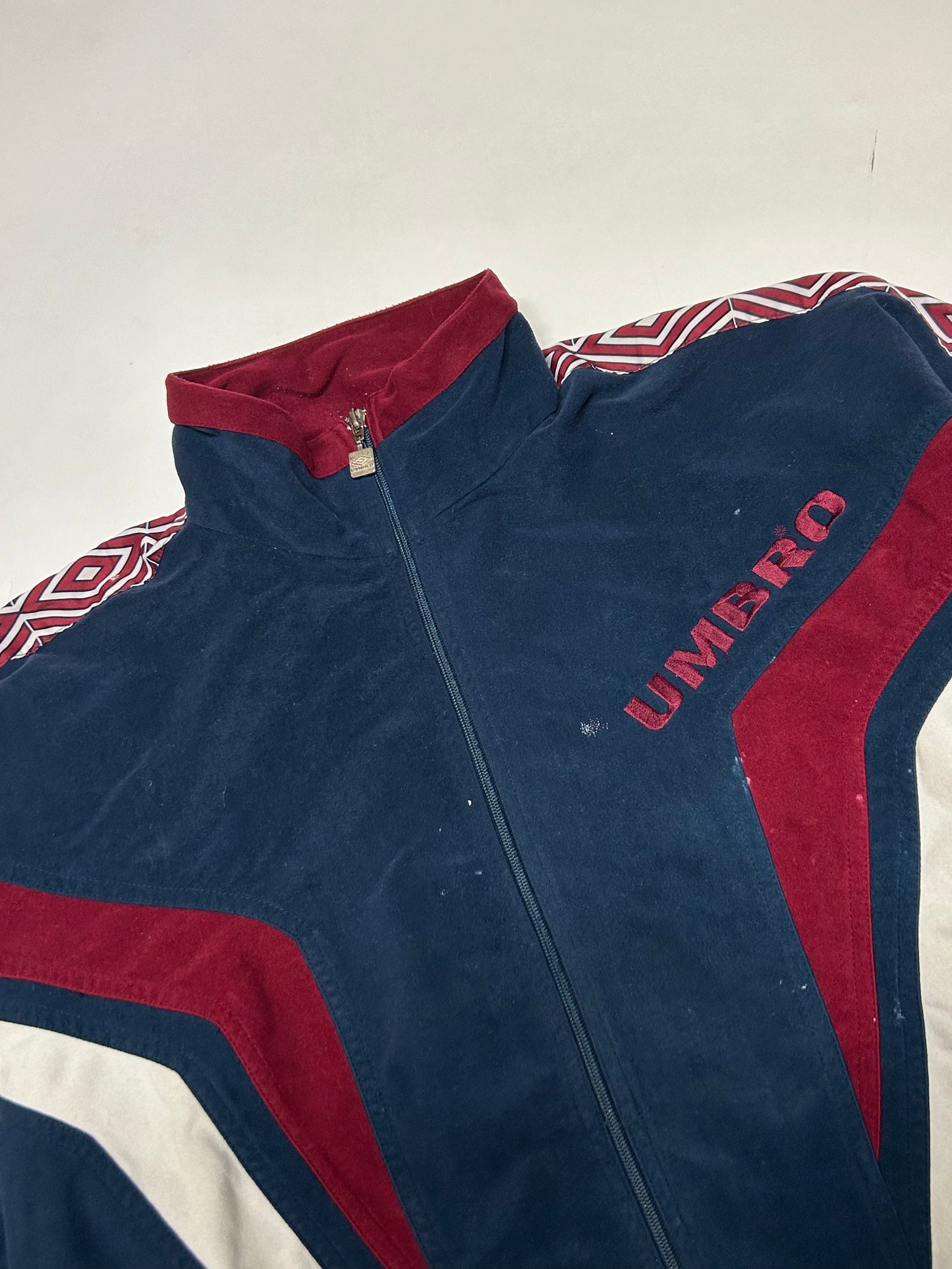 Vintage 90s Umbro velour track jacket (XL)