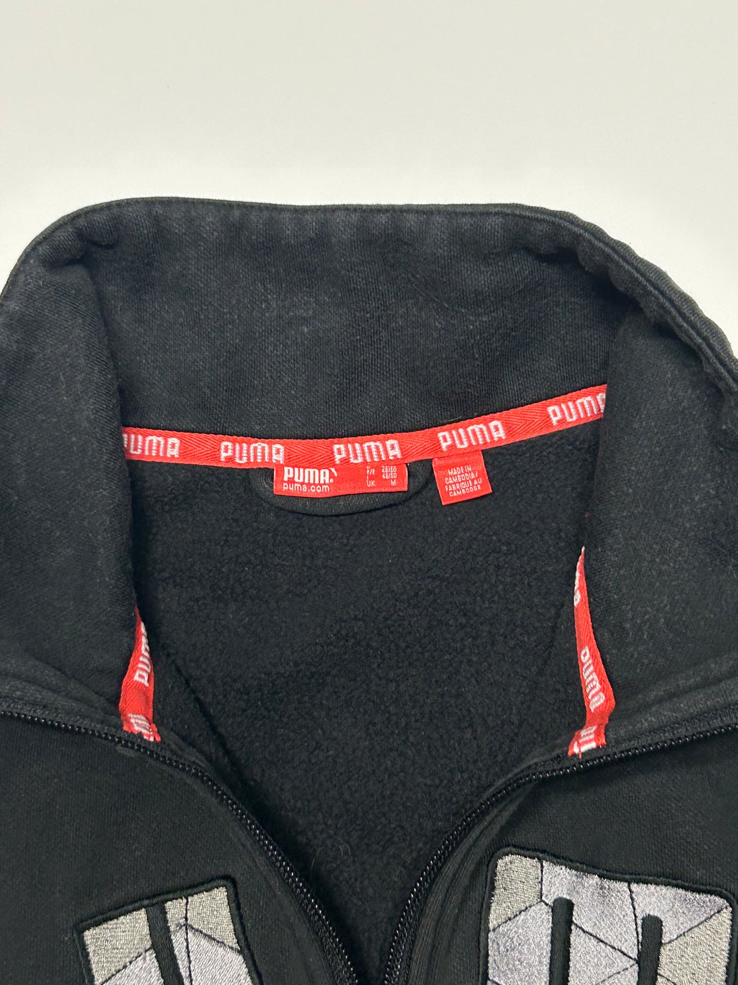 Puma spell out zip up sweatshirt (M)