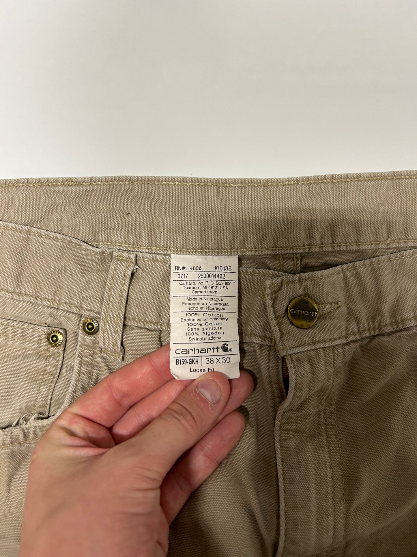 Carhartt carpenter pants (W38)