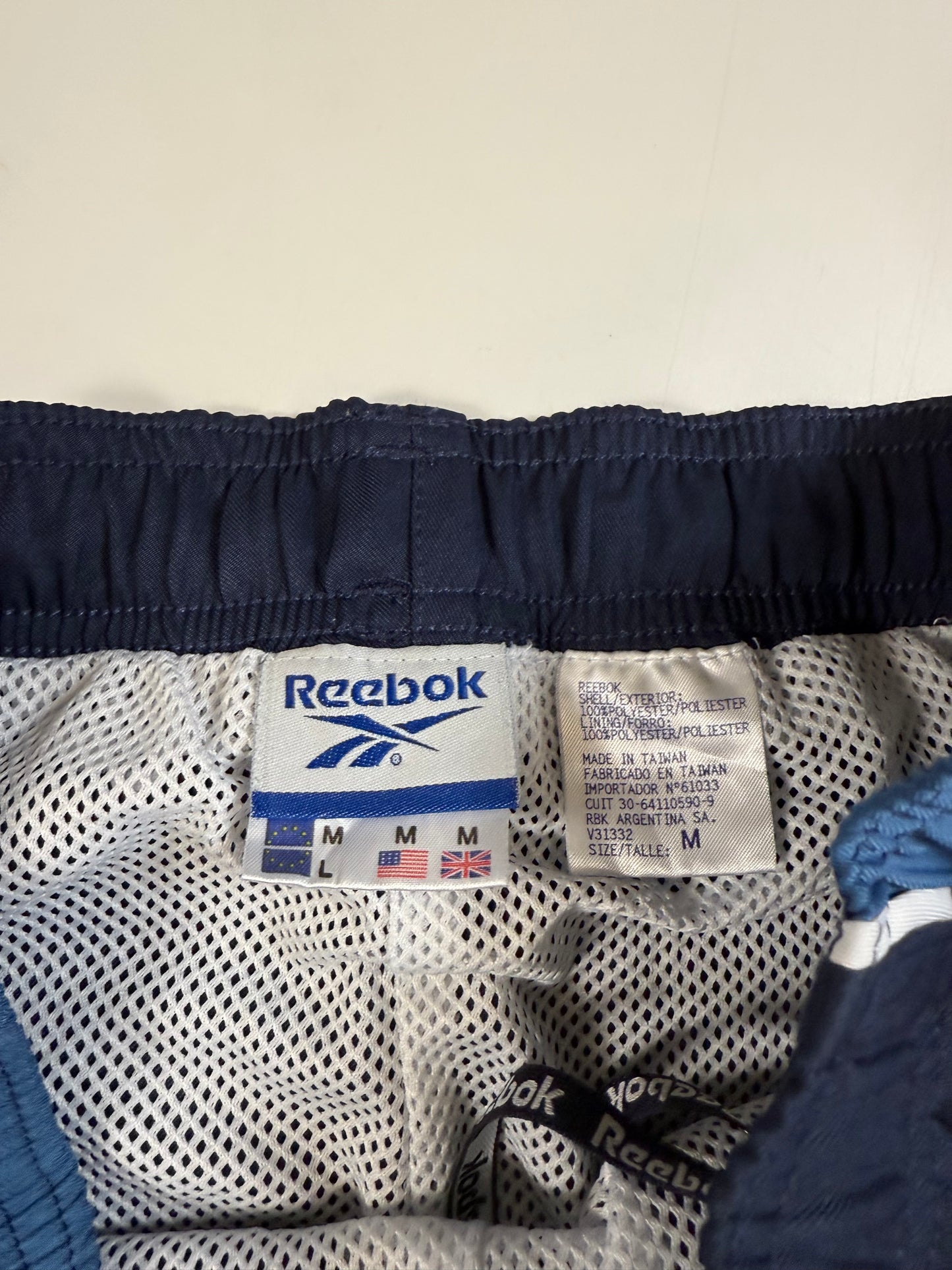 Vintage Reebok side stripe track pants (M)
