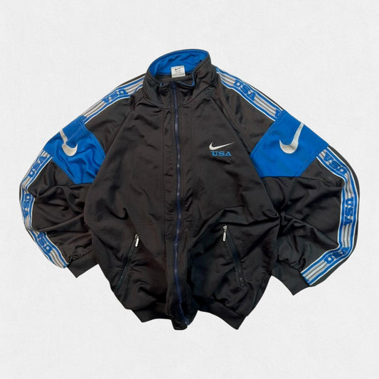 Vintage 90s Nike USA side stripe track top (L)