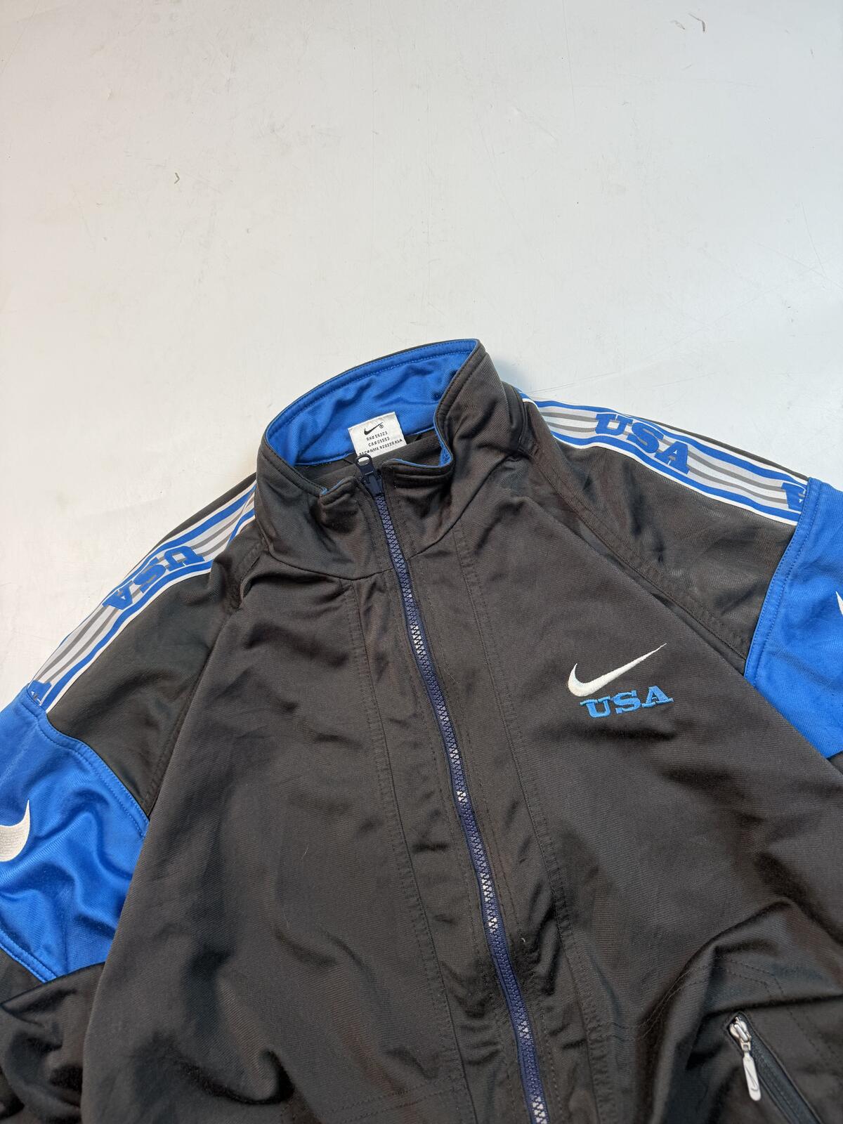 Vintage 90s Nike USA side stripe track top (L)
