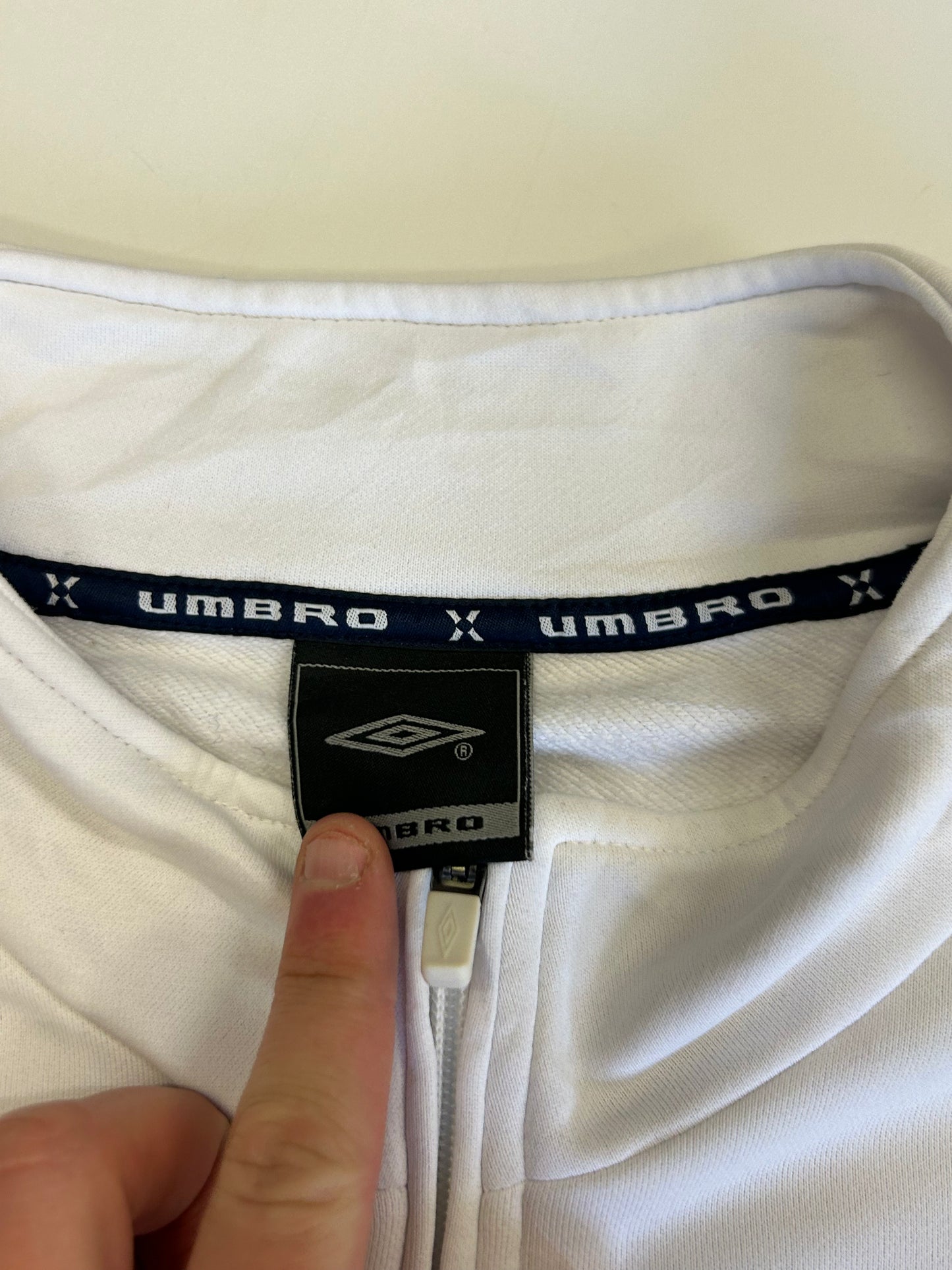 Vintage Olympique Lyonnais Lyon Umbro quarter zip sweatshirt (XL)