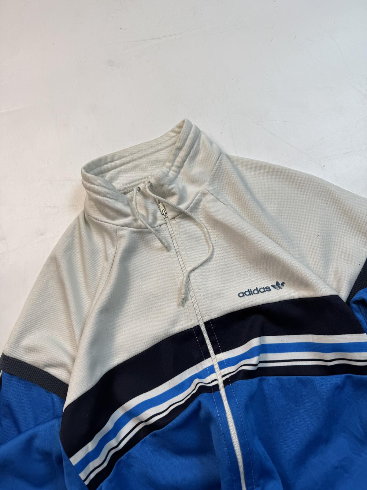 Vintage 70s adidas originals colour block track top (S)