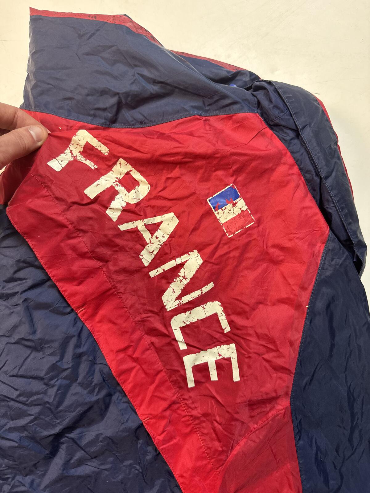 Vintage France 2002-04 Adidas football rain jacket (S)