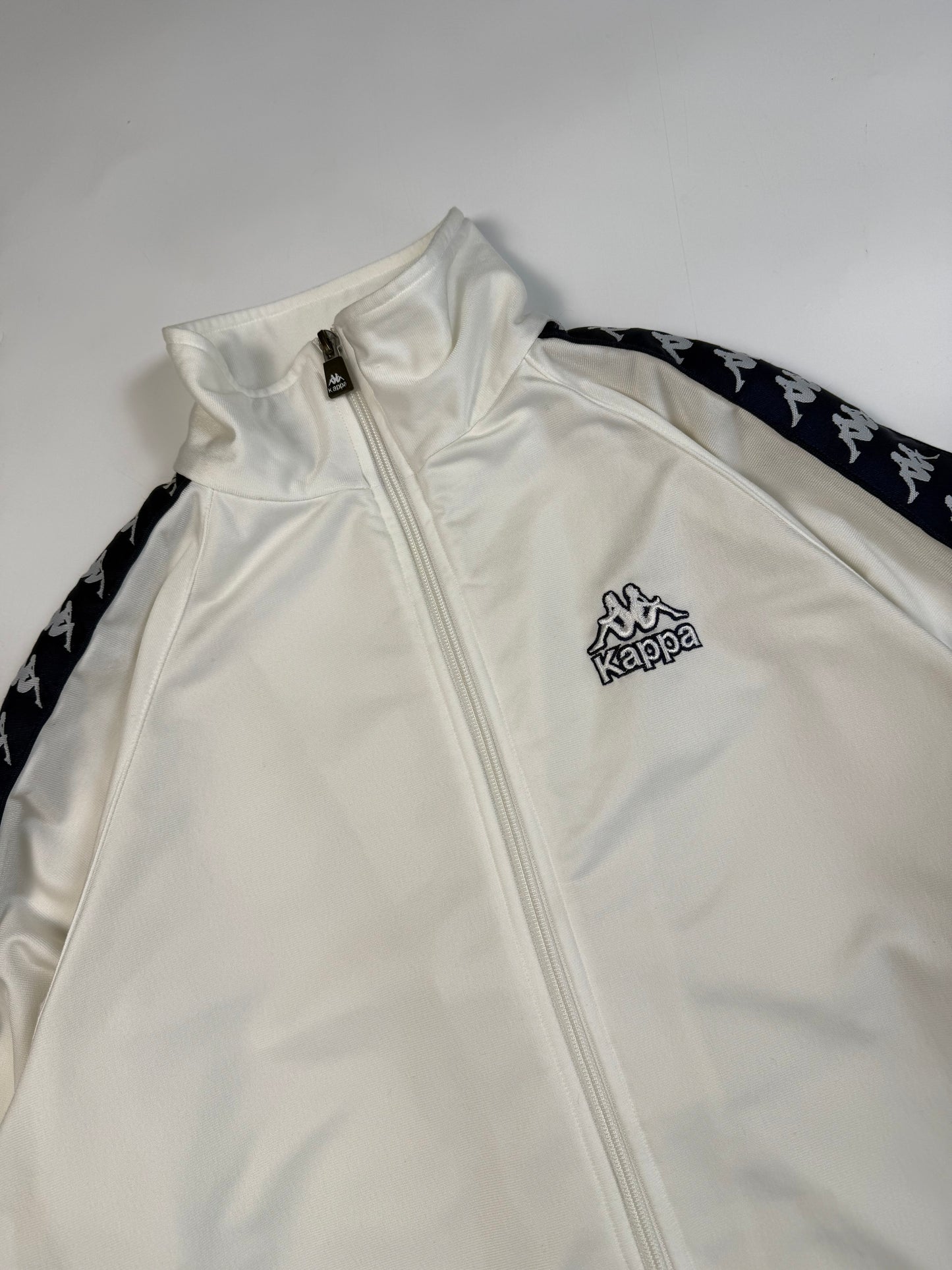 Vintage 90s Kappa side stripe track jacket (M)