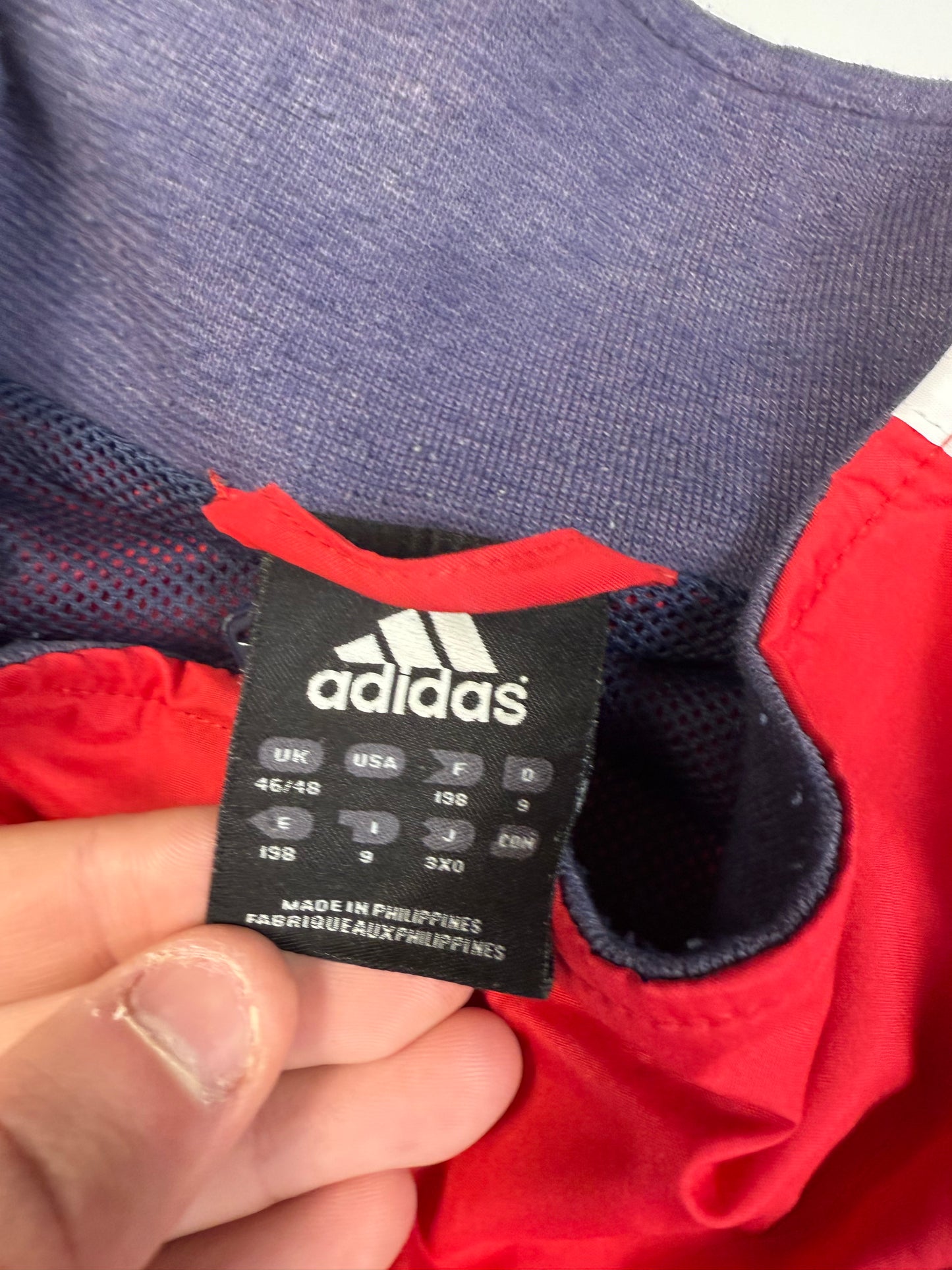 Vintage Adidas colour block track jacket (XXL)