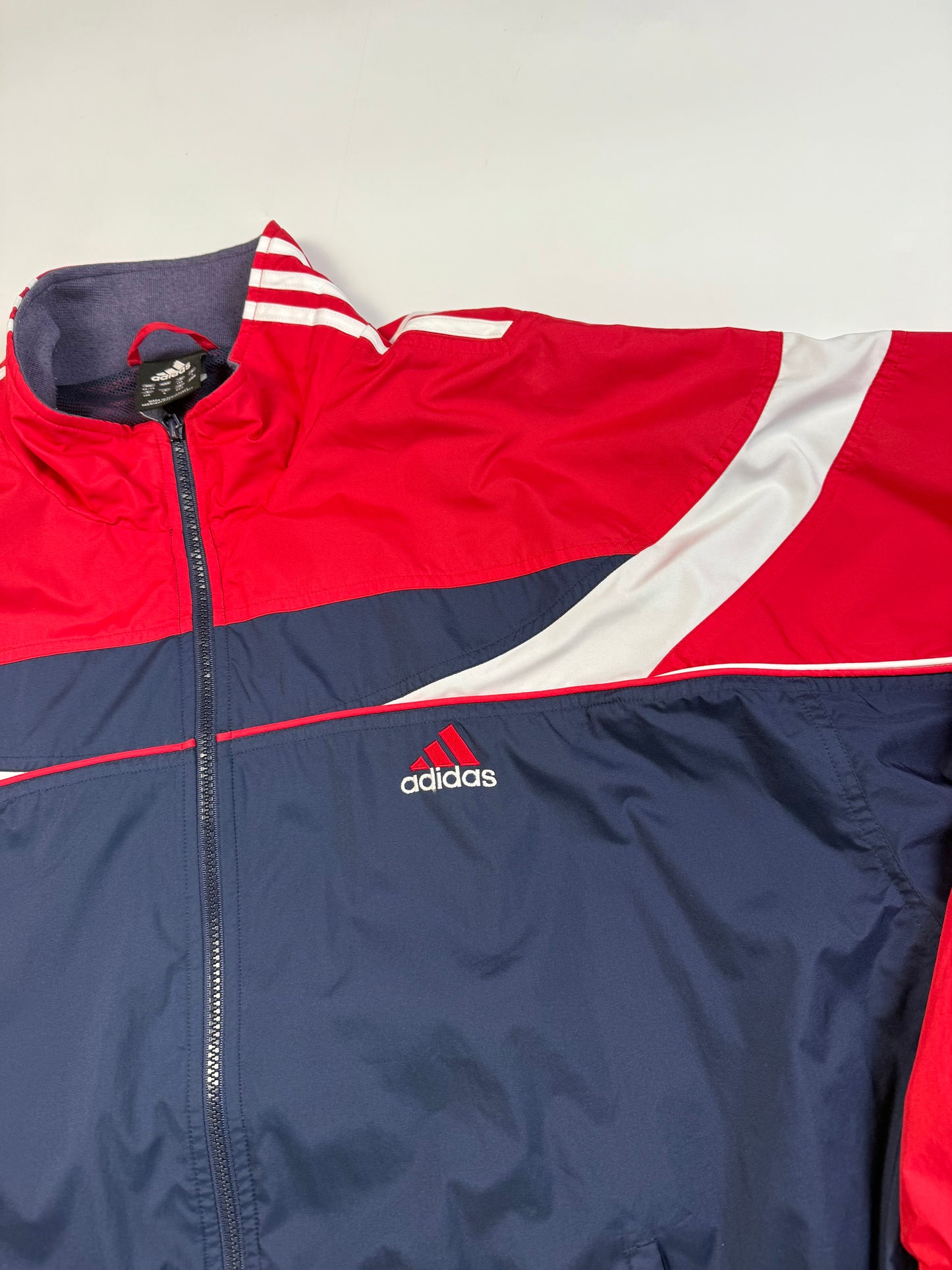 Vintage Adidas colour block track jacket (XXL)