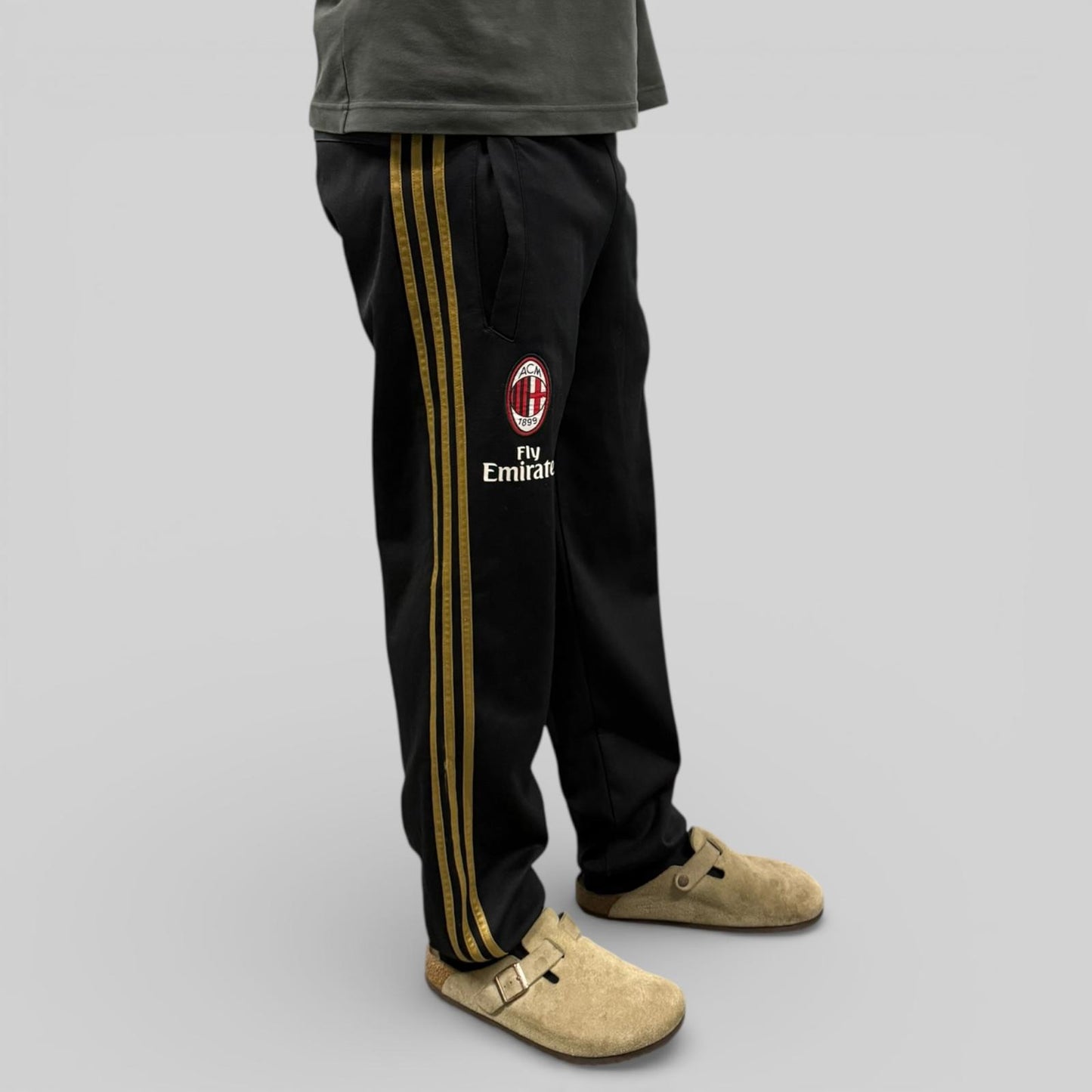 AC Milan adidas football baggy track pants (S)