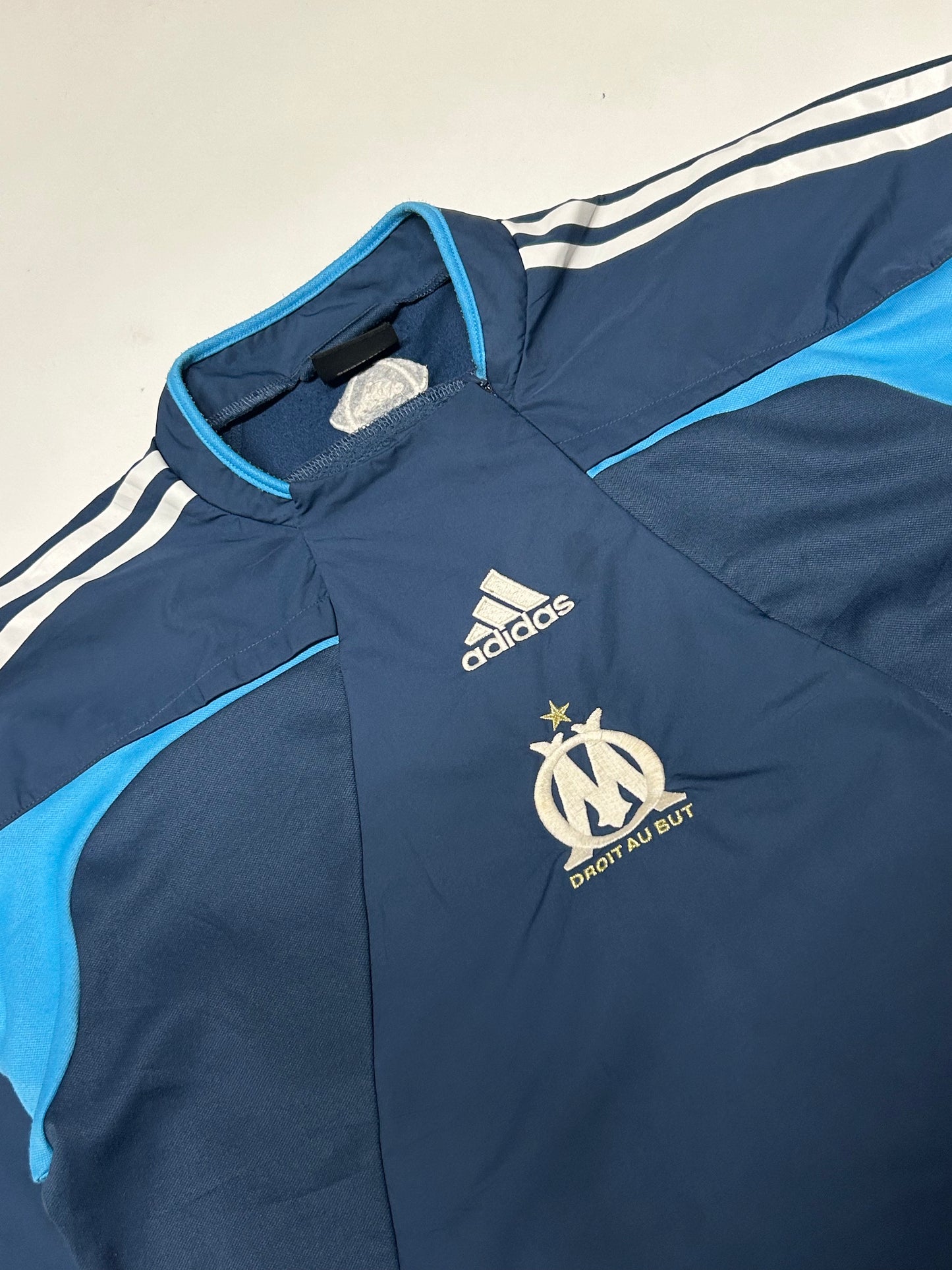 Vintage Olympique Marseille 2004 adidas pullover windbreaker (M)