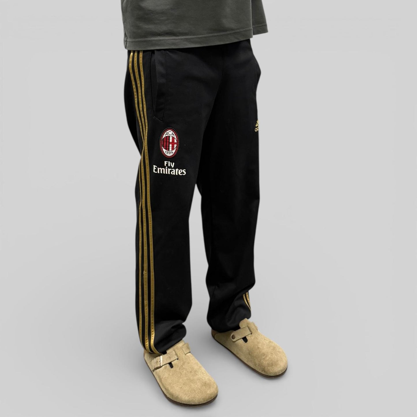 AC Milan adidas football baggy track pants (S)