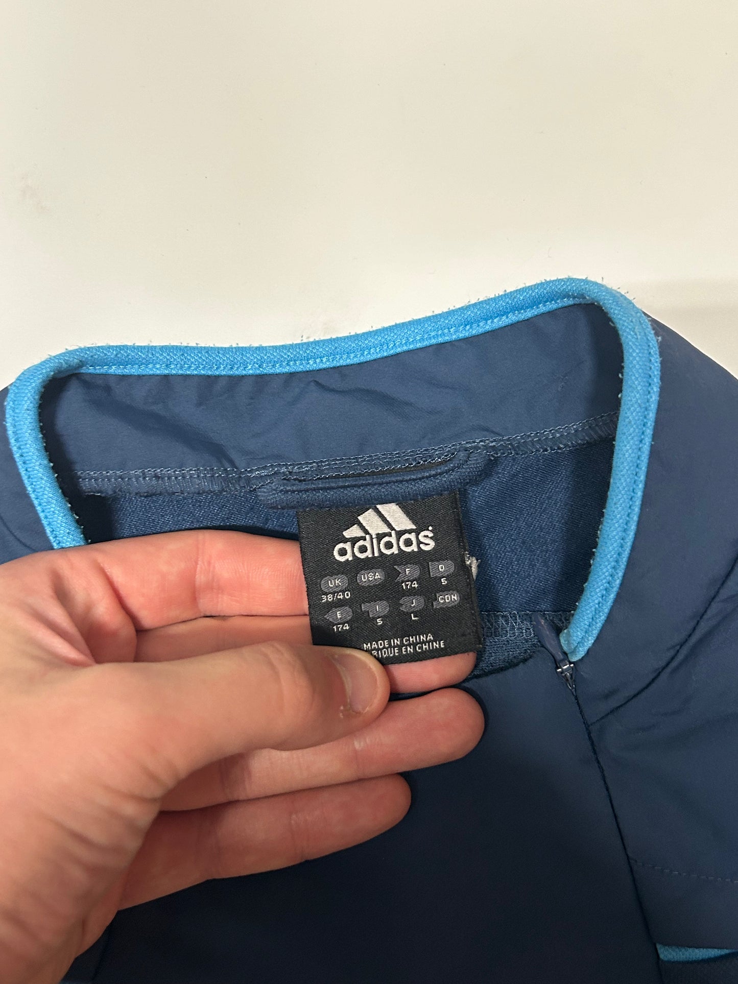 Vintage Olympique Marseille 2004 adidas pullover windbreaker (M)