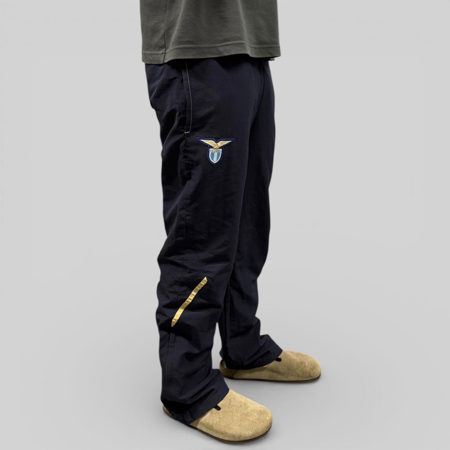 Vintage Lazio 2004-05 Puma football baggy track pants (S)