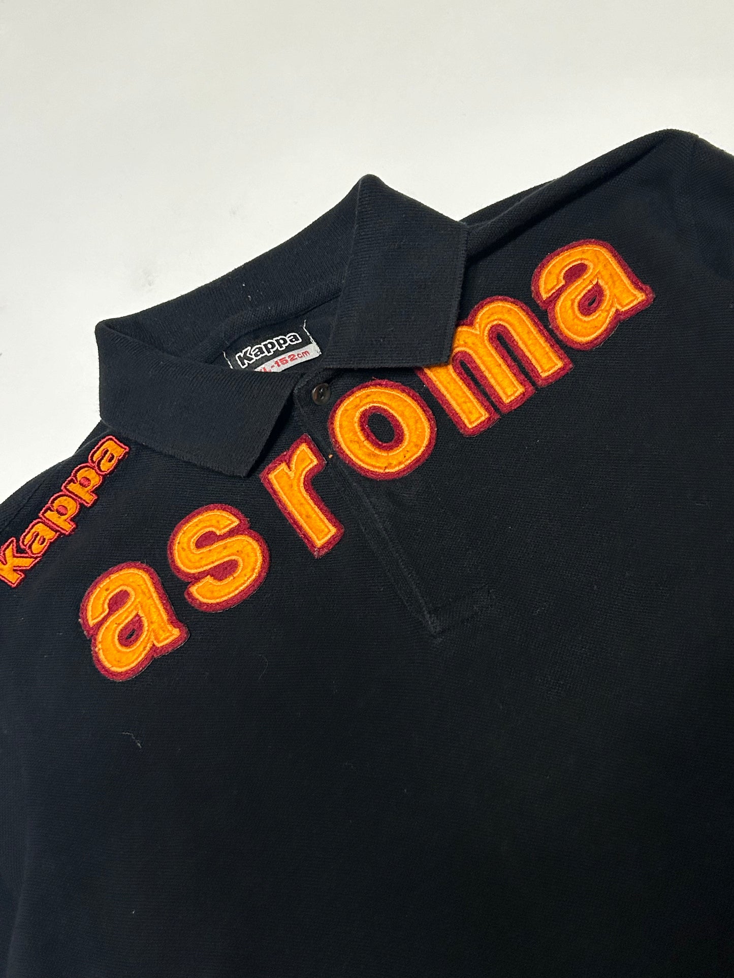 Vintage AS Roma Kappa l/s polo shirt (S)