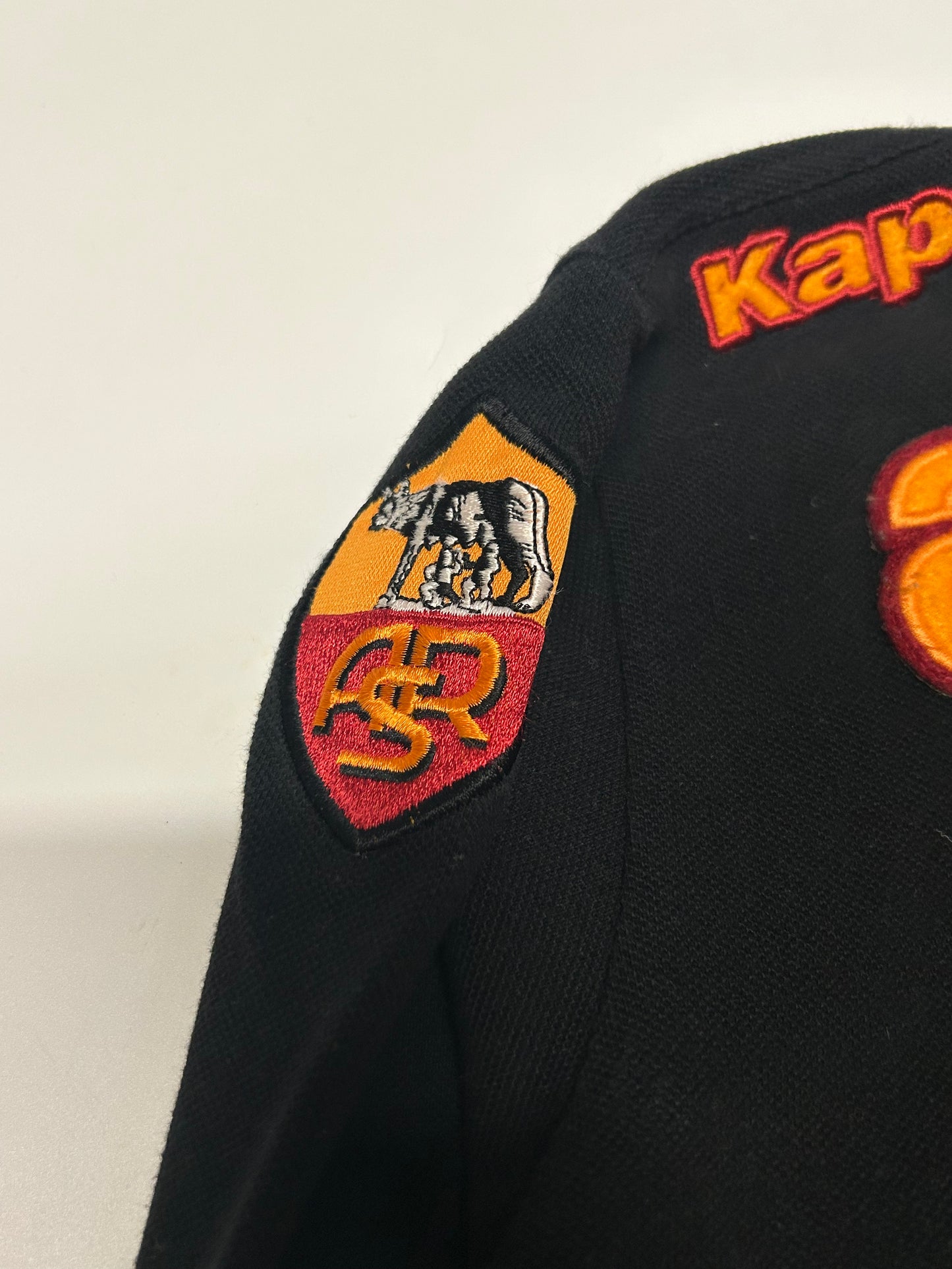 Vintage AS Roma Kappa l/s polo shirt (S)