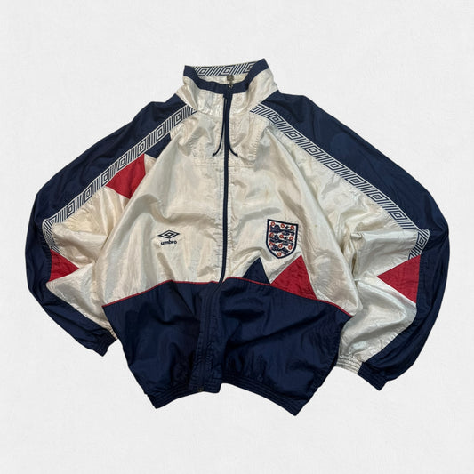 Vintage England 1990-92 Umbro football track jacket (L)