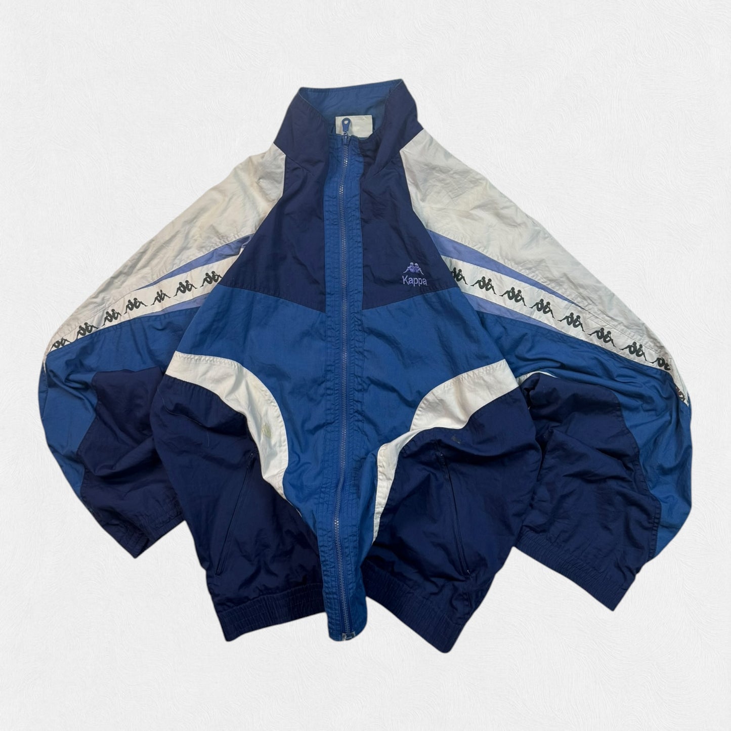 Vintage 90s Kappa colour block track jacket (XL)