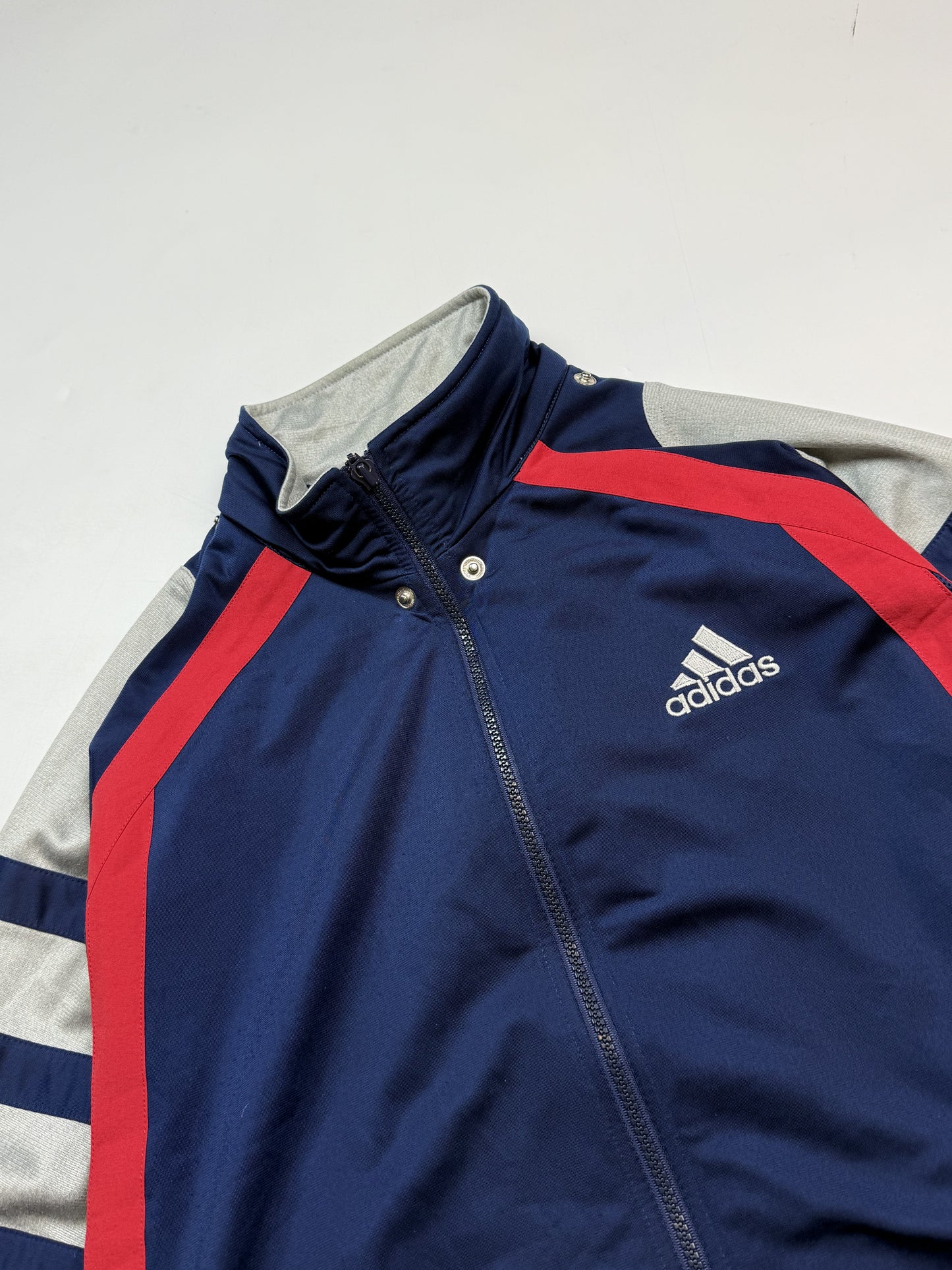 Vintage 90s Adidas colour block track jacket (M)