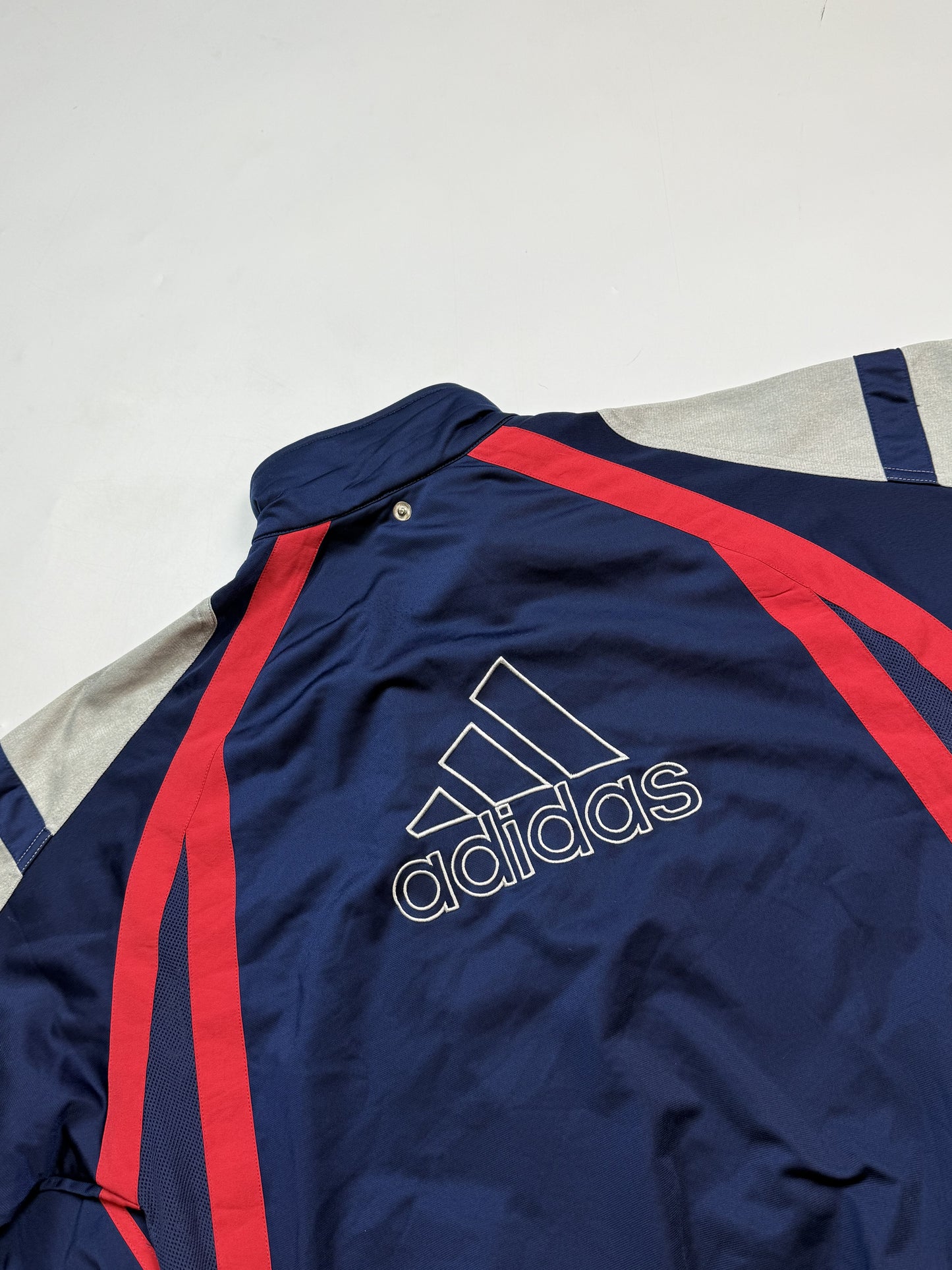 Vintage 90s Adidas colour block track jacket (M)