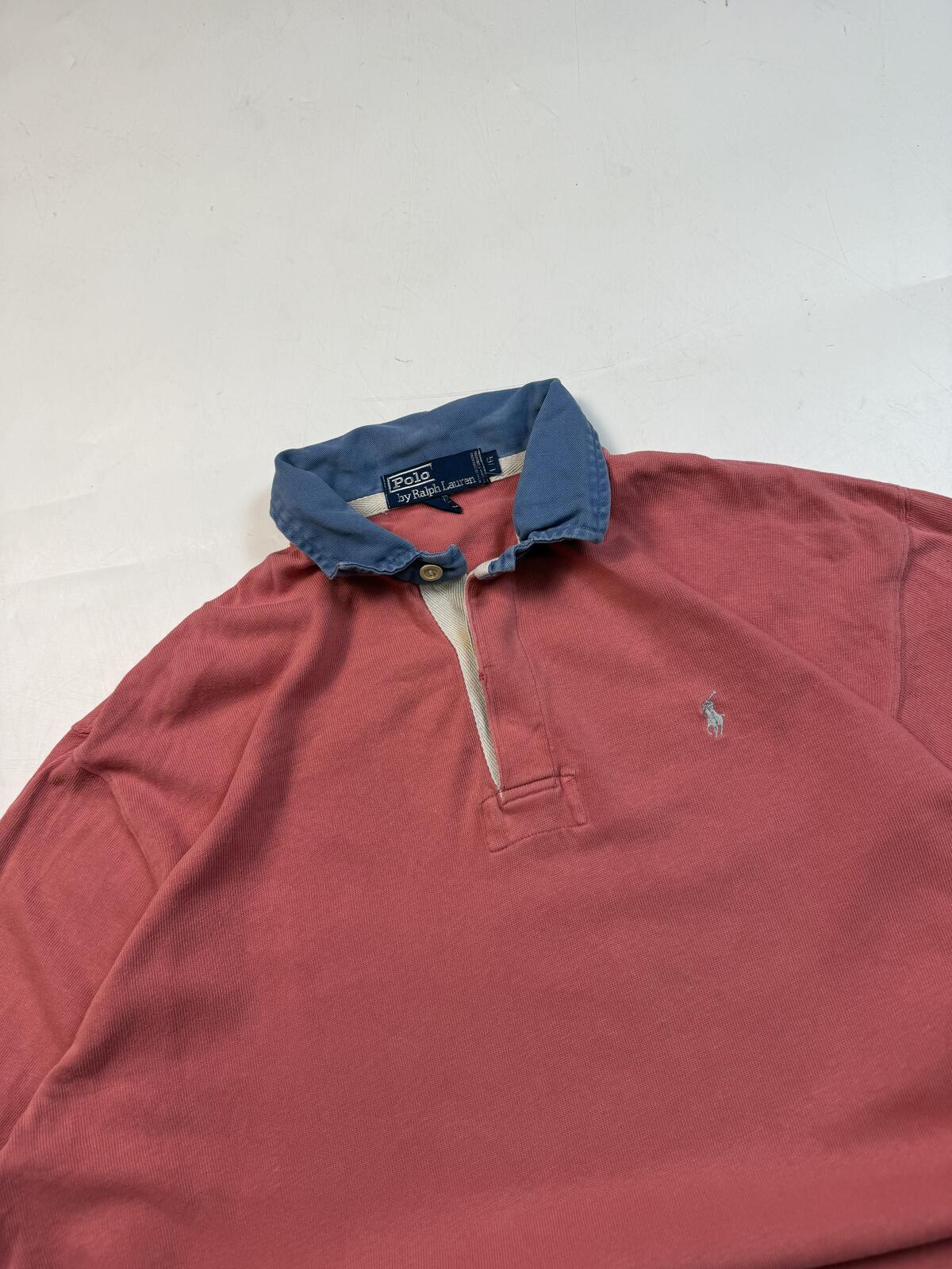 Vintage 90s Polo Ralph Lauren rugby polo shirt (XXL)