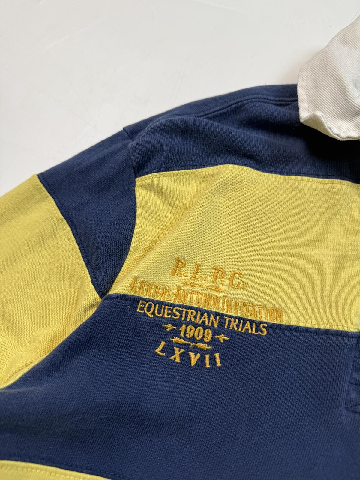 Vintage Polo Ralph Lauren striped rugby polo shirt (M)